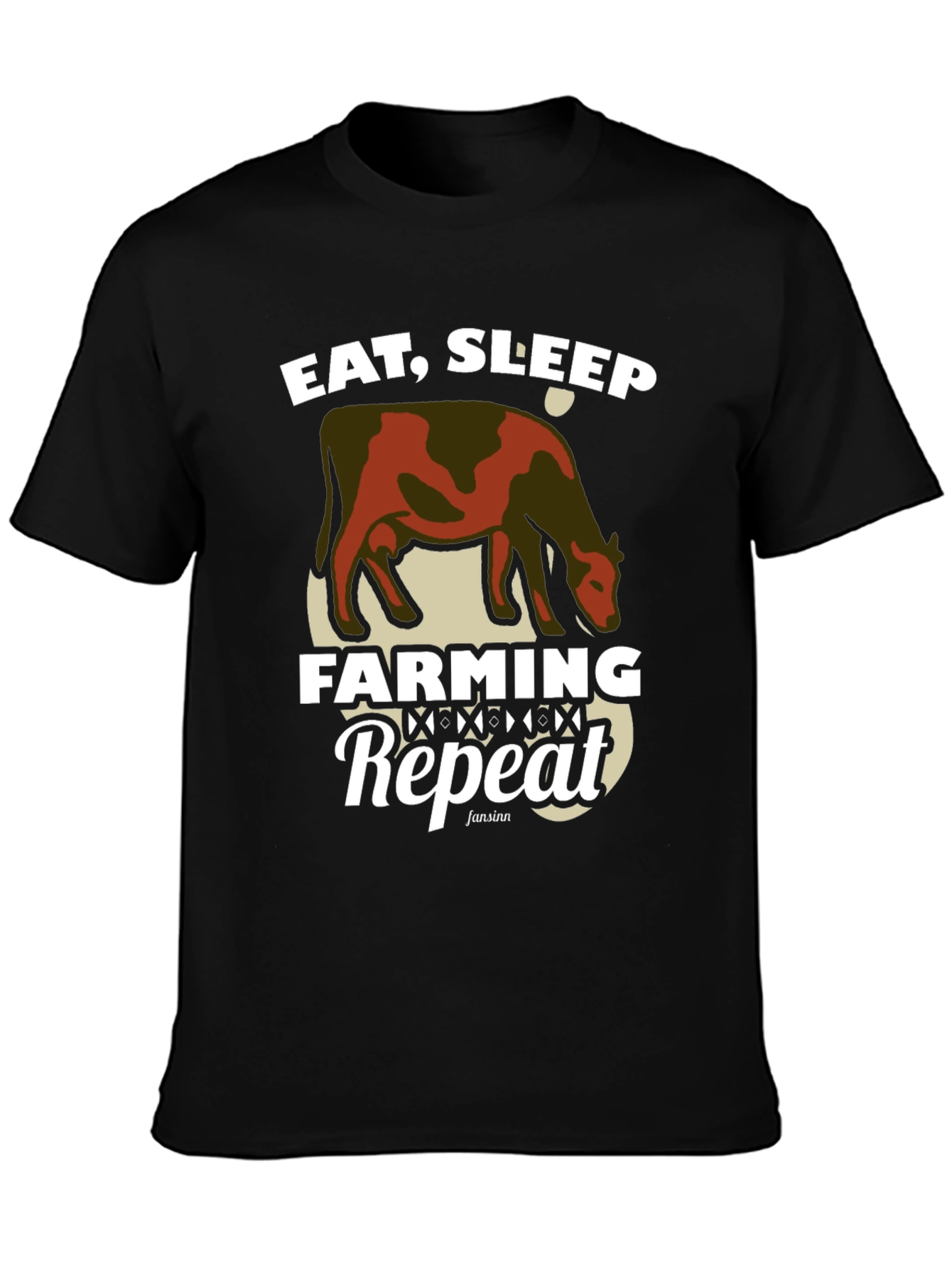 Eat Sleep Farming Repeat Graphic Tee