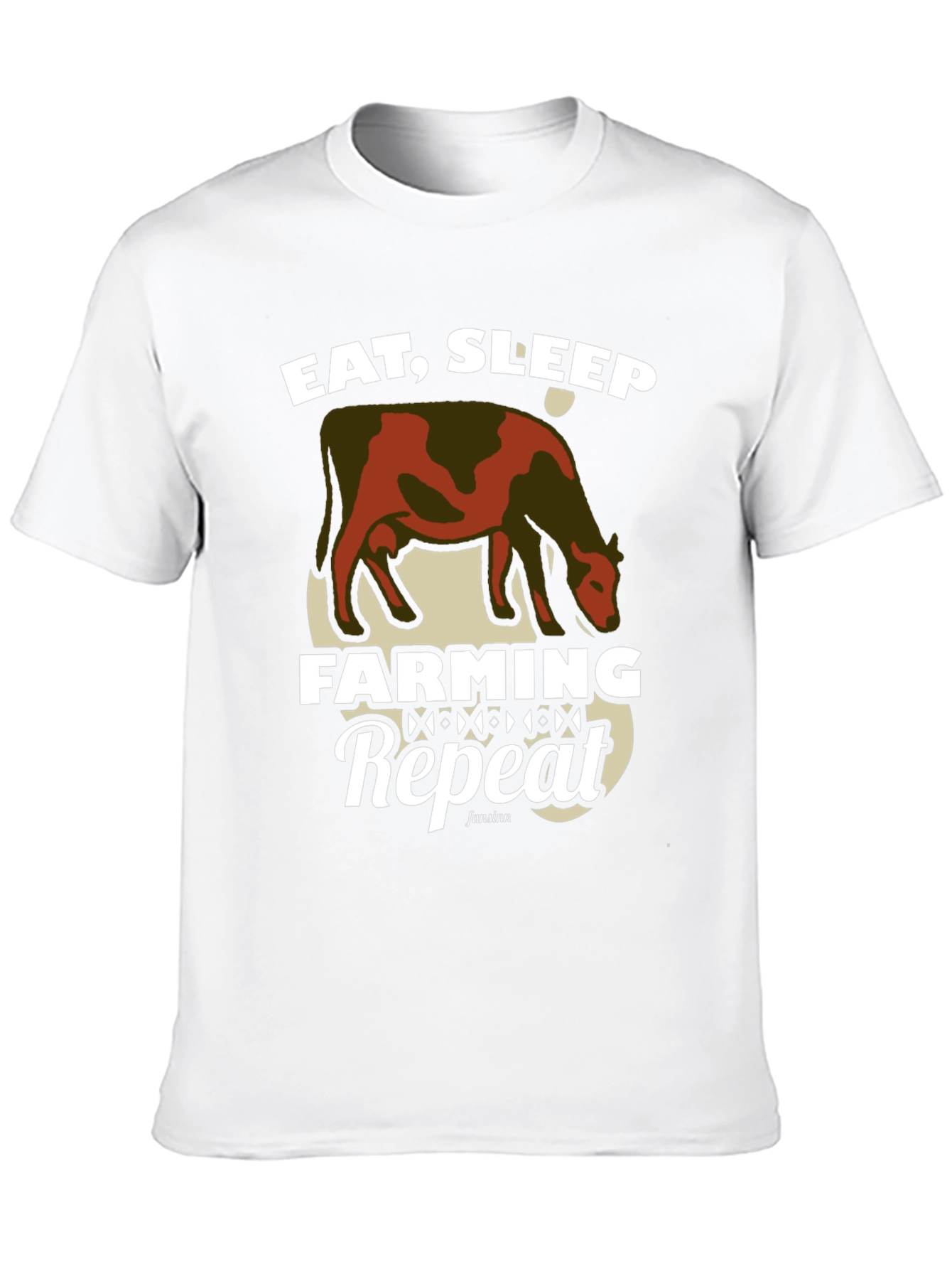 Eat Sleep Farming Repeat Graphic Tee