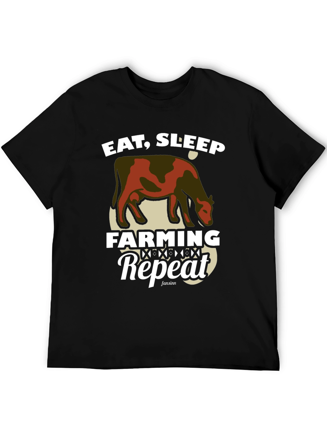 Eat Sleep Farming Repeat Graphic Tee