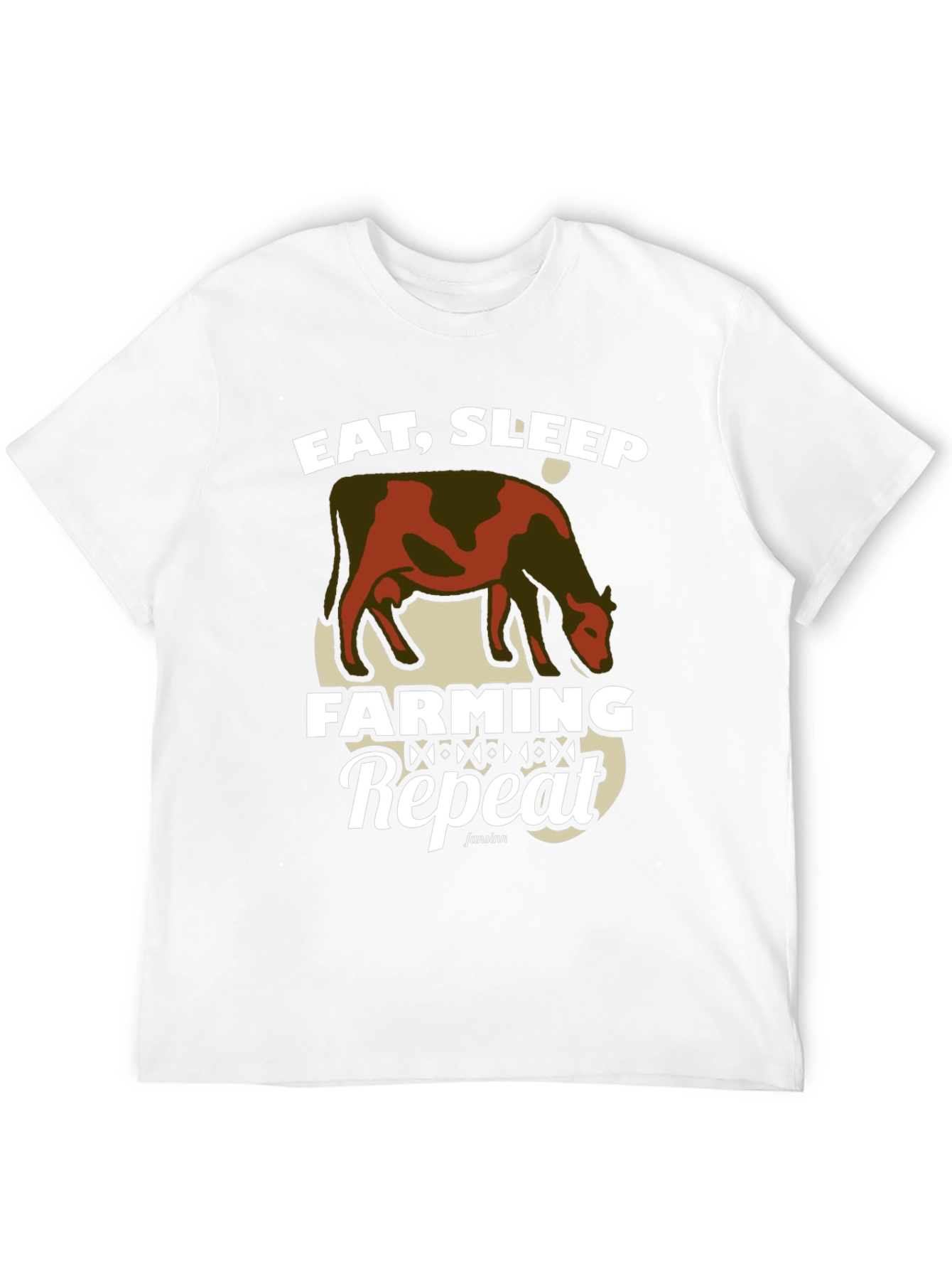 Eat Sleep Farming Repeat Graphic Tee