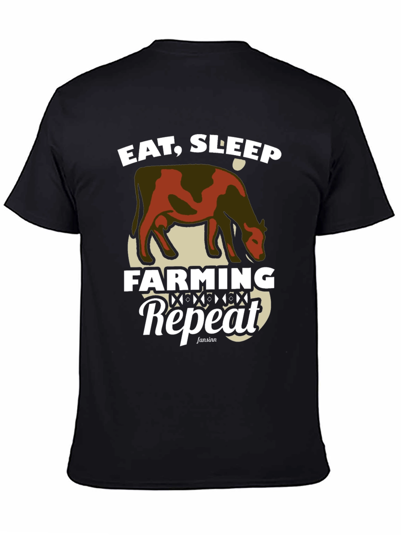 Eat Sleep Farming Repeat Graphic Tee