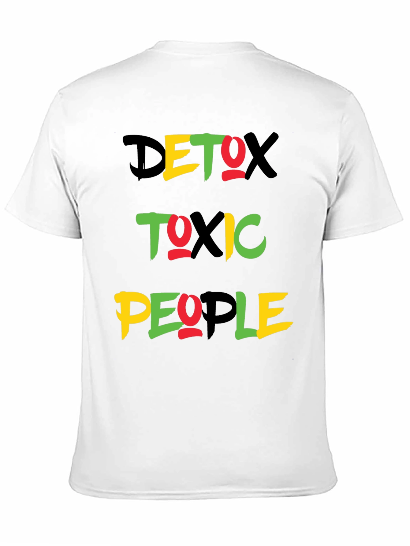 Detox Toxic People Graphic Tee - Black Crew Neck