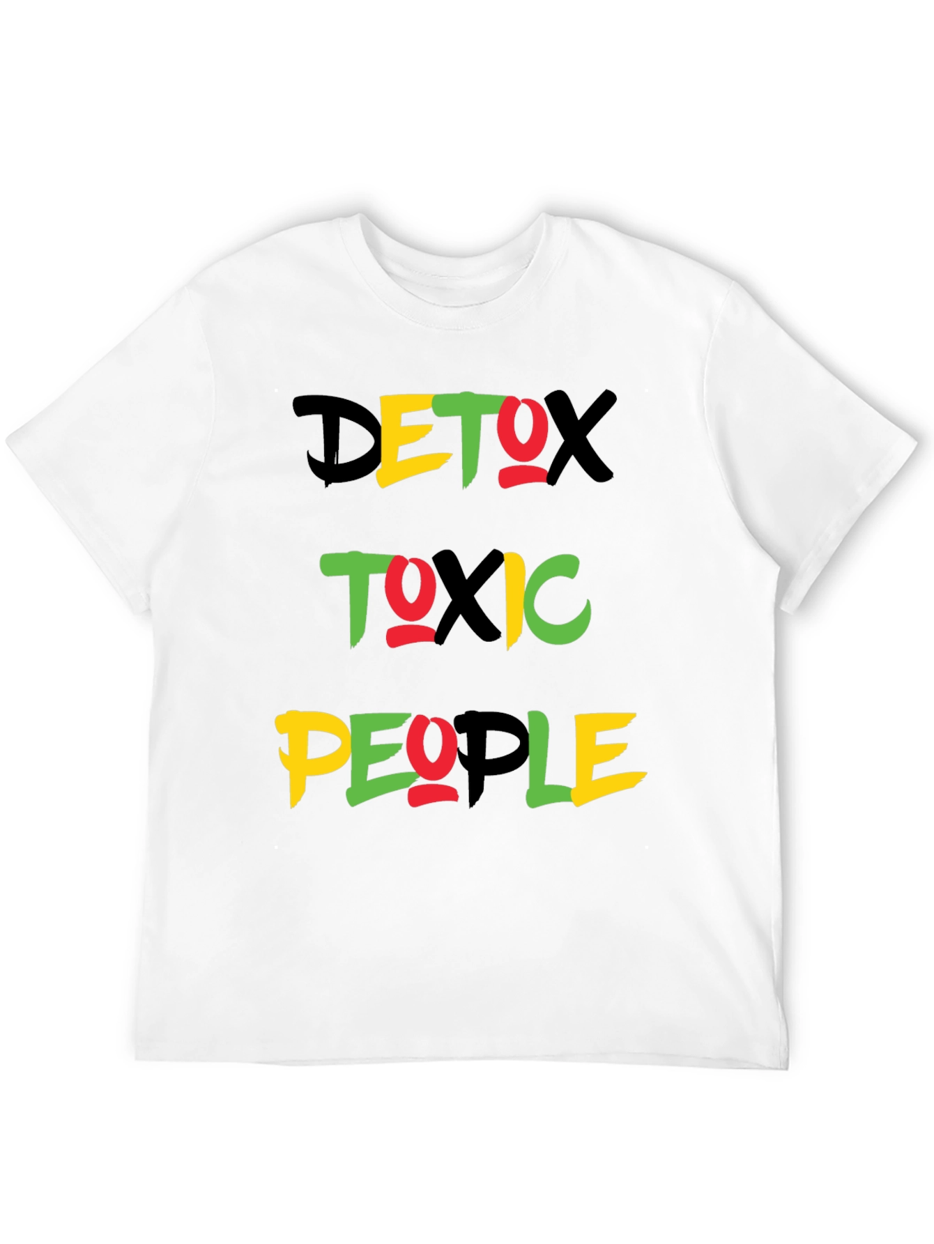 Detox Toxic People Graphic Tee - Black Crew Neck