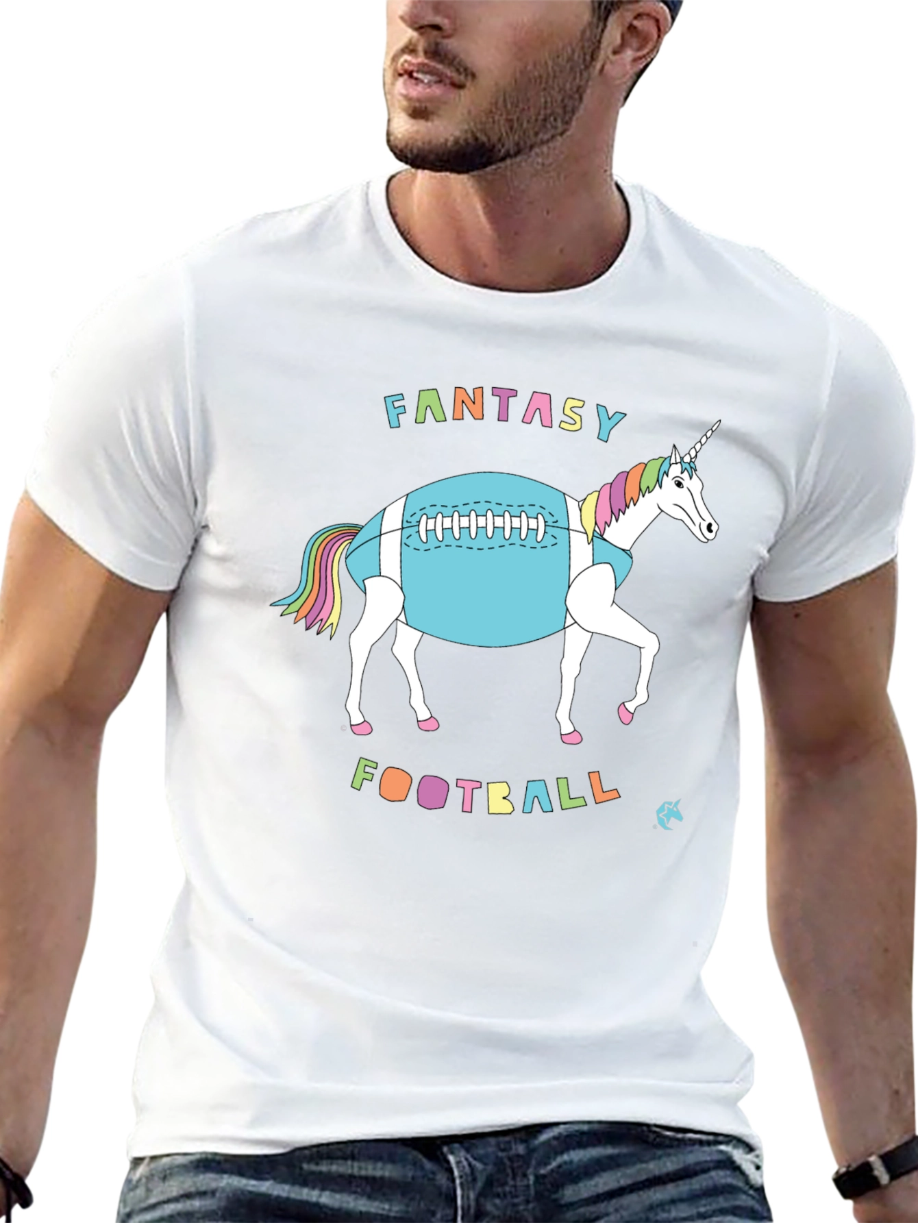 Fantasy Football Unicorn T-Shirt