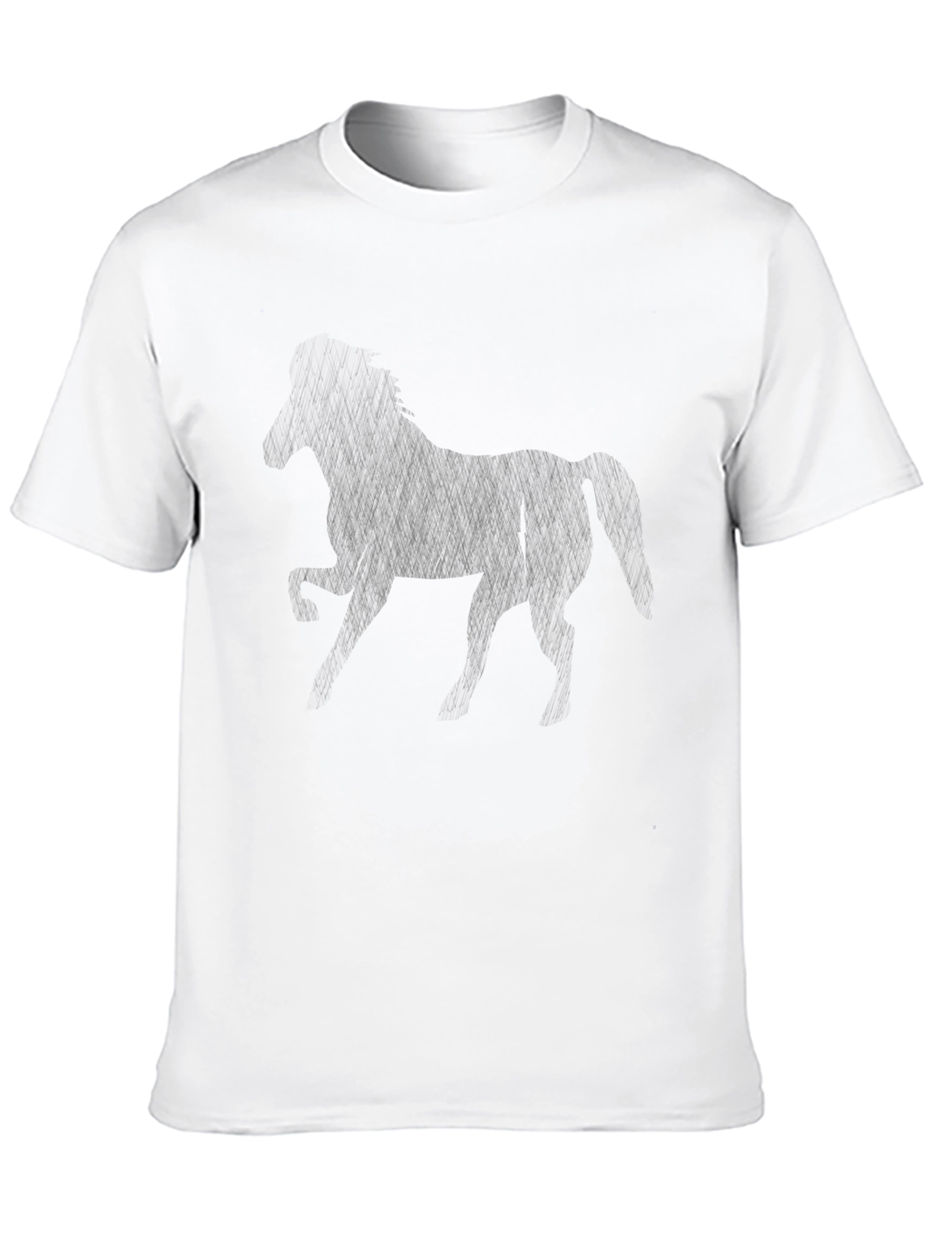 Black Horse Graphic T-Shirt - Unisex Casual Tee