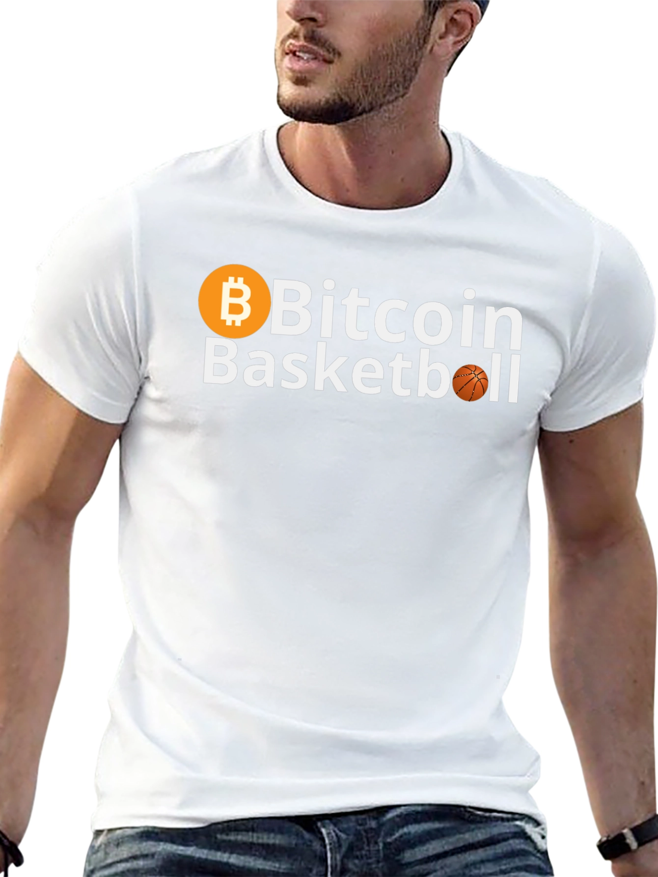 Bitcoin Basketball Graphic Tee