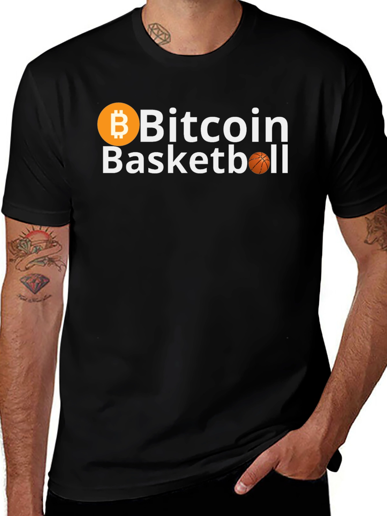 Bitcoin Basketball Graphic Tee