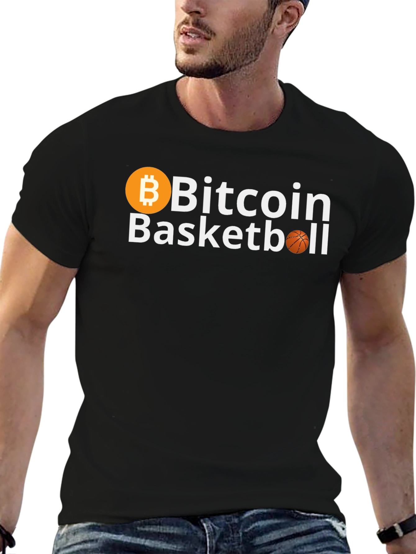 Bitcoin Basketball Graphic Tee
