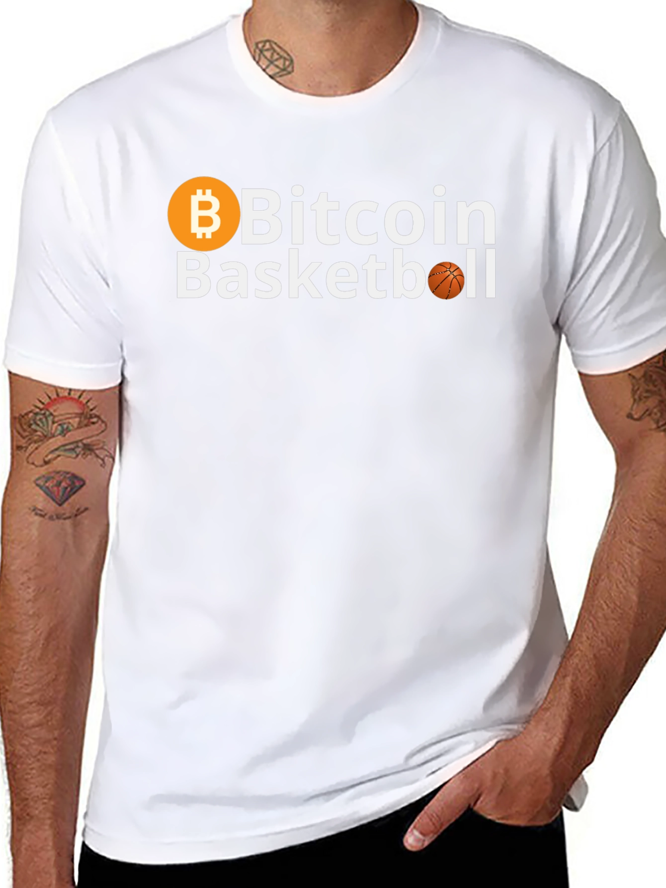 Bitcoin Basketball Graphic Tee