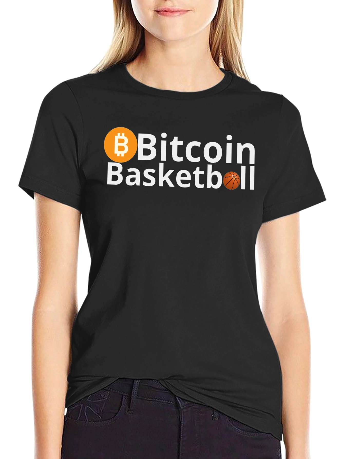 Bitcoin Basketball Graphic Tee