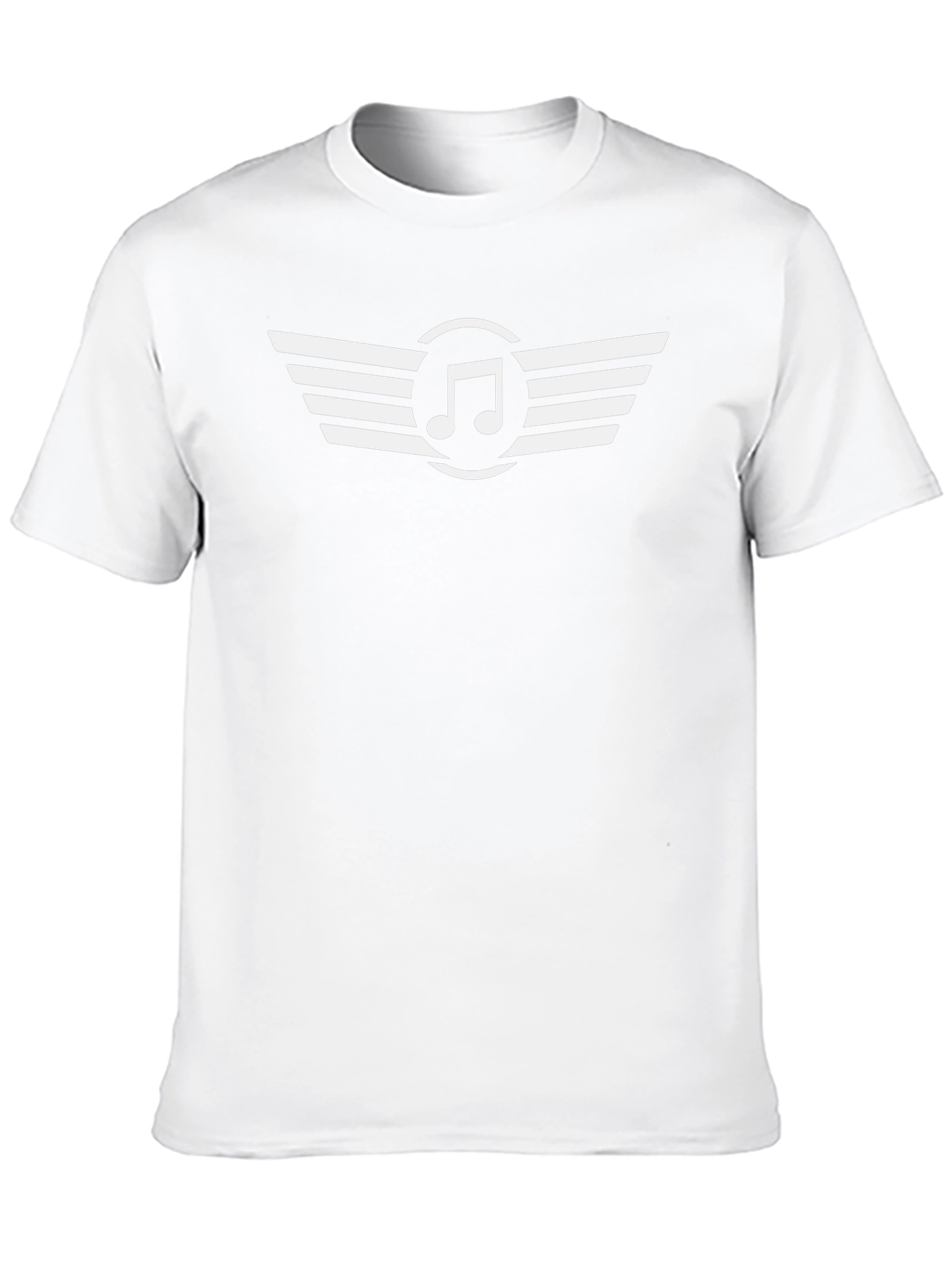 Music Note Wings Black T-Shirt