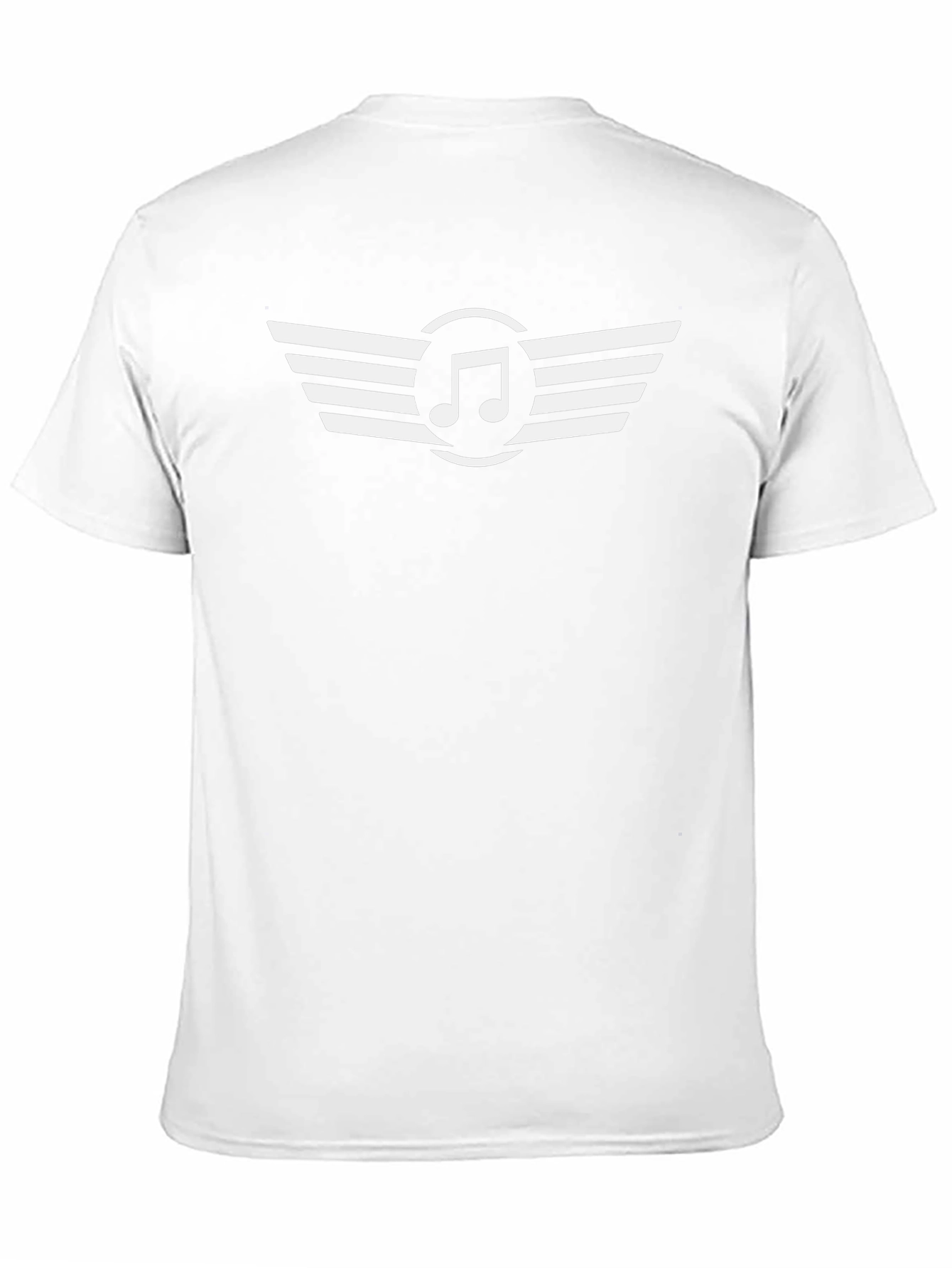 Music Note Wings Black T-Shirt