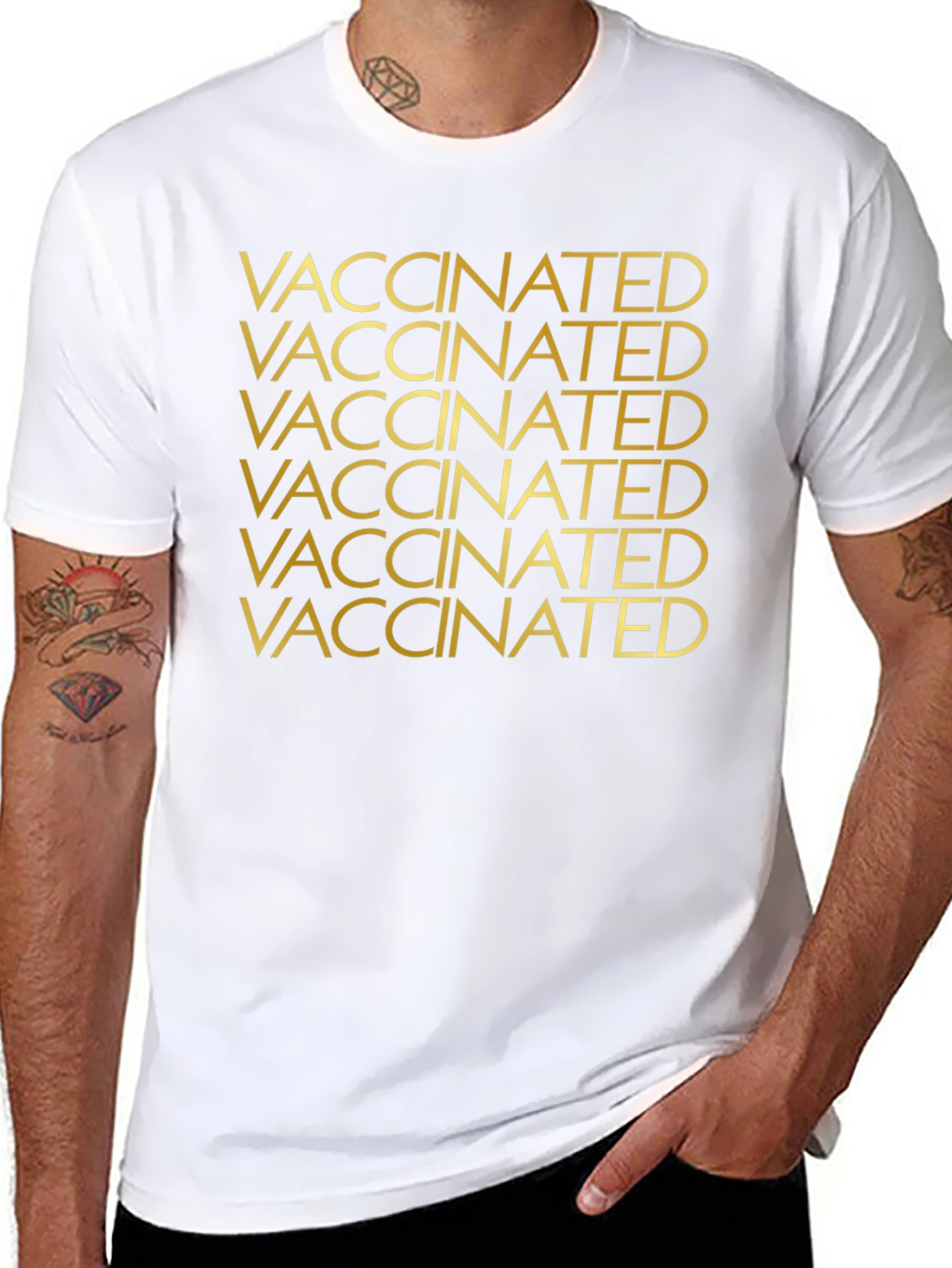 Vaccinated T-Shirt - Bold Statement Tee