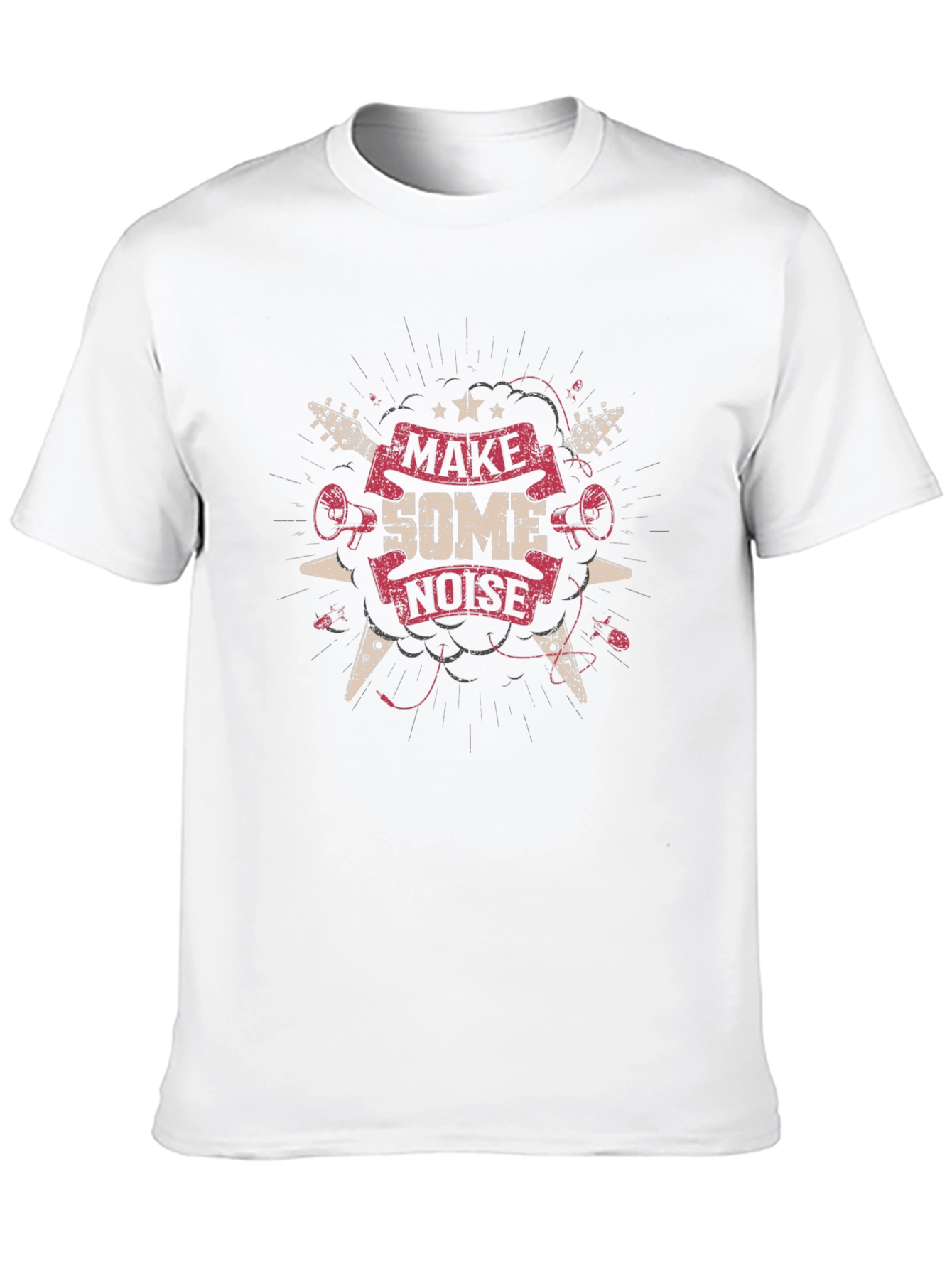 Make Some Noise Graphic Tee - Rock Concert Style