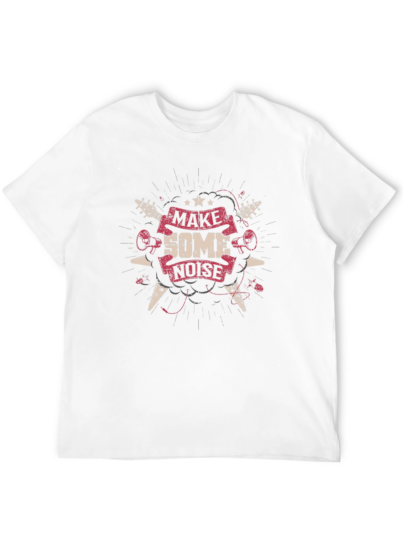 Make Some Noise Graphic Tee - Rock Concert Style
