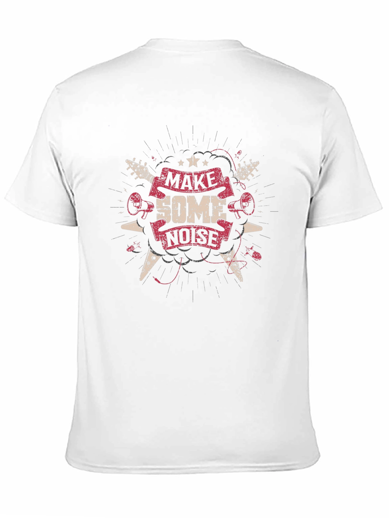 Make Some Noise Graphic Tee - Rock Concert Style