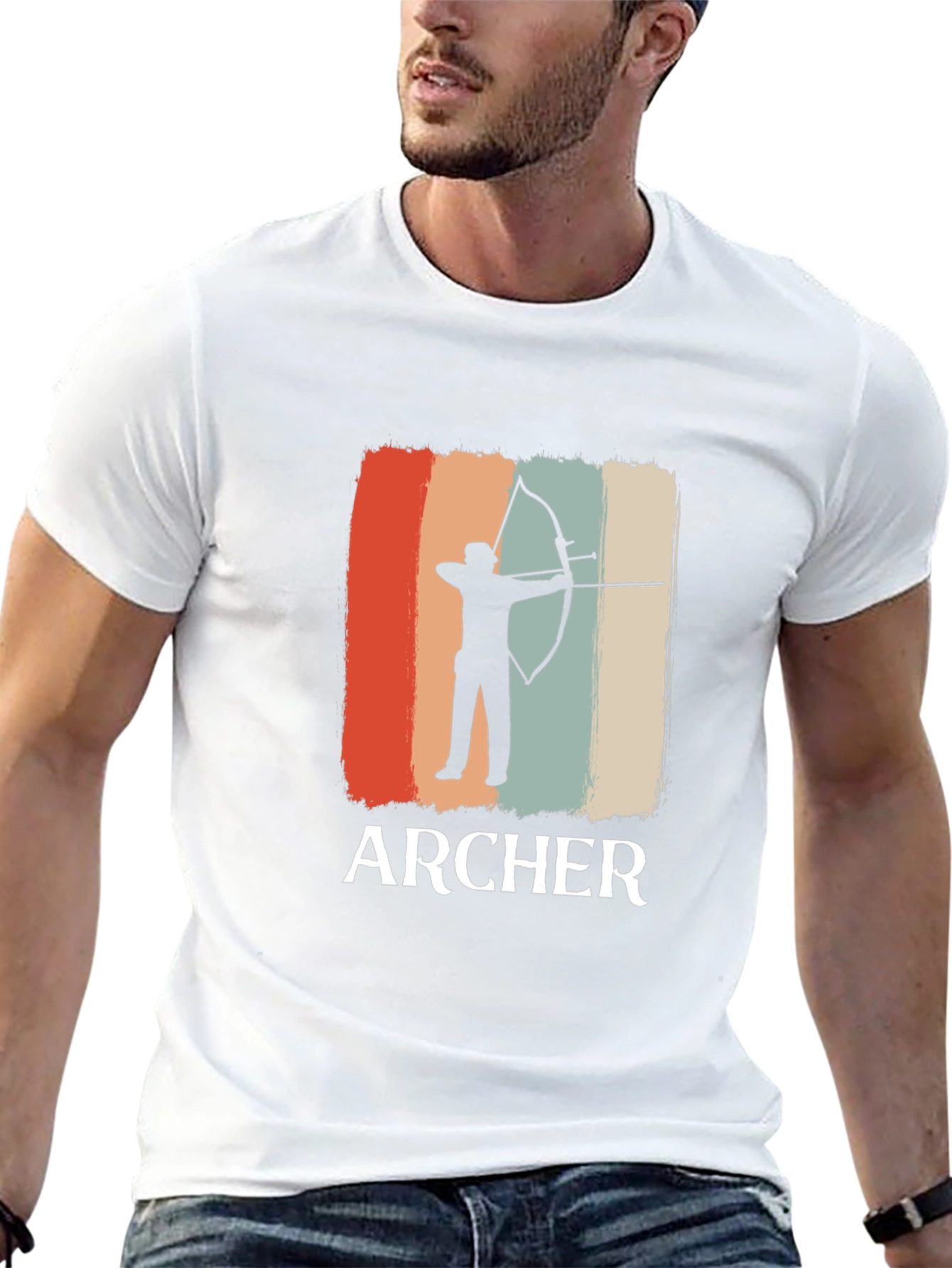 Archer Silhouette T-Shirt Retro Design