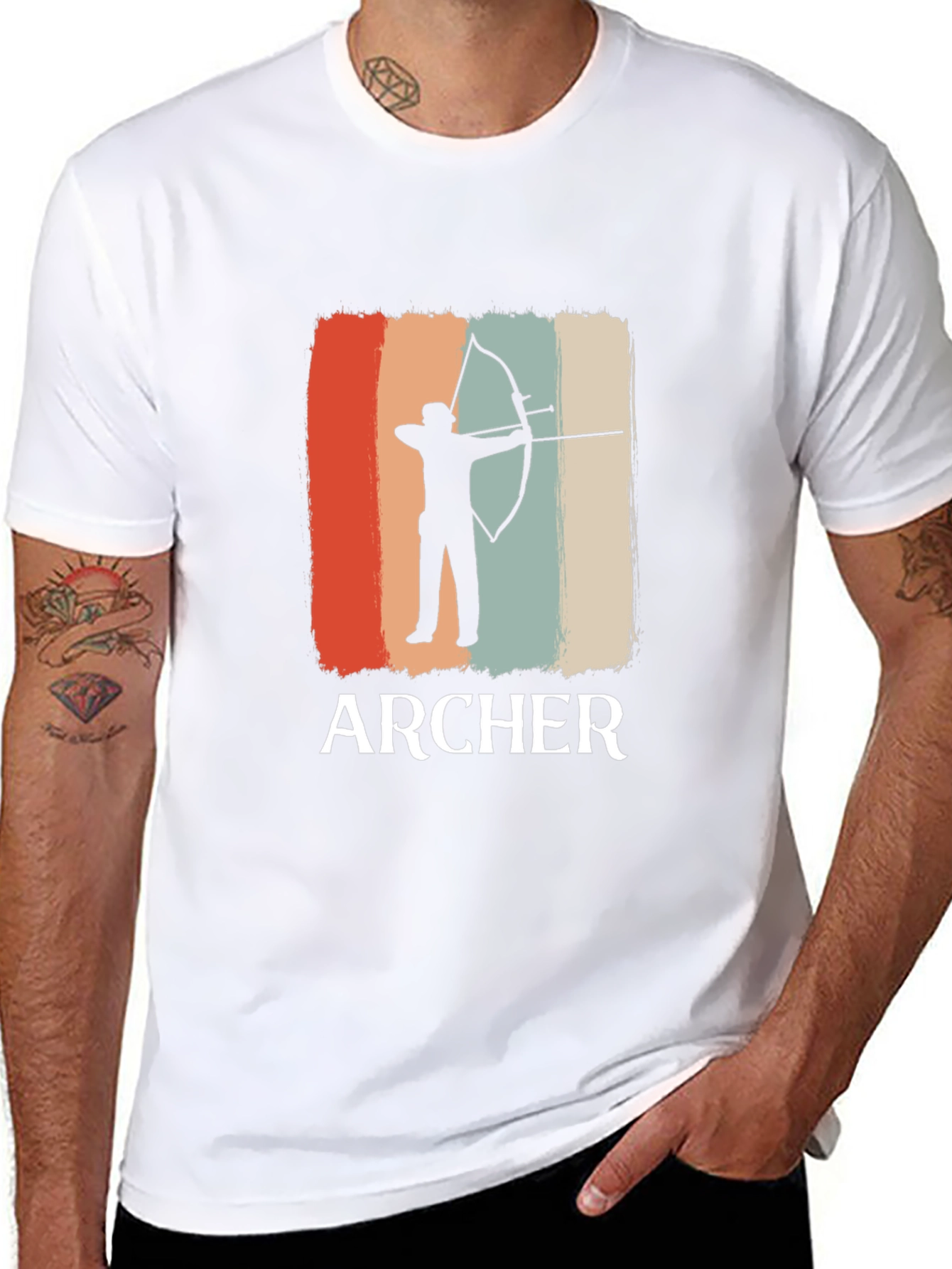 Archer Silhouette T-Shirt Retro Design