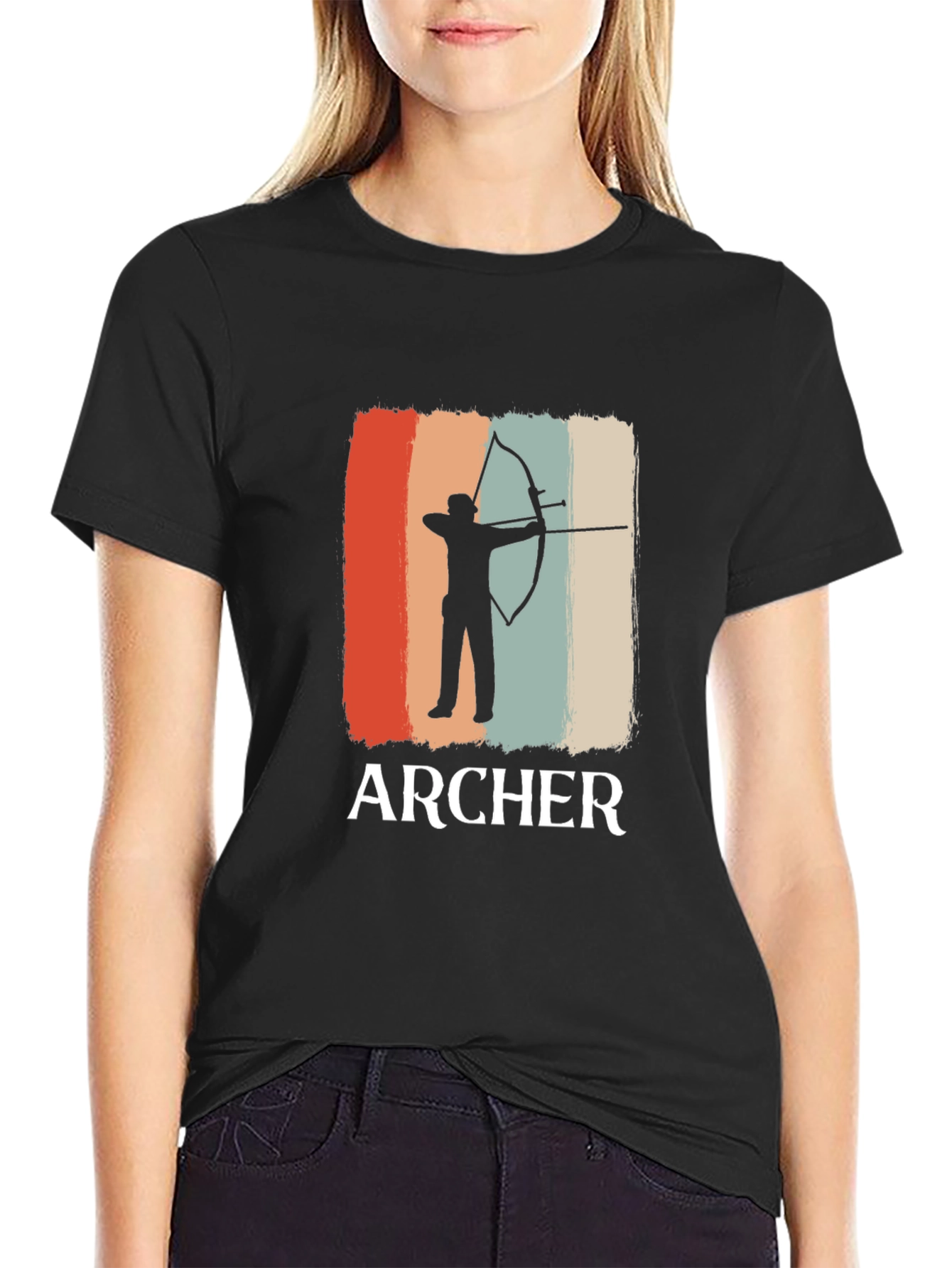 Archer Silhouette T-Shirt Retro Design