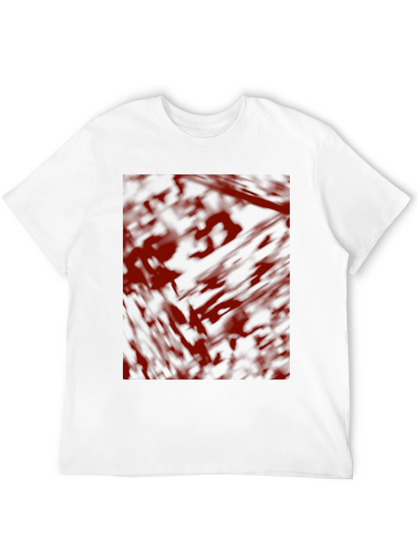 Abstract Red & Black Graphic T-Shirt