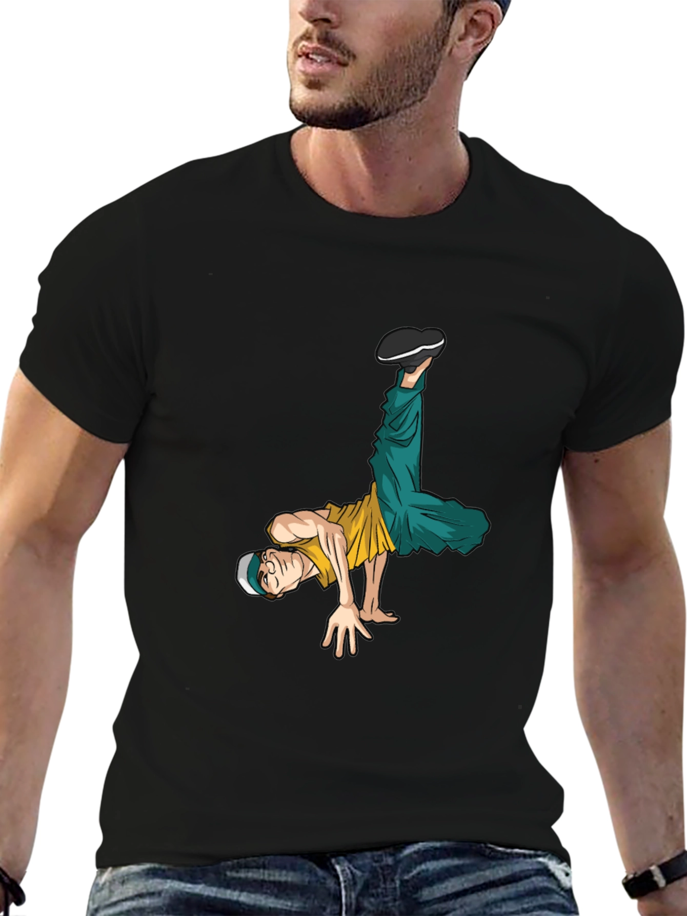 Breakdancing Graphic Tee - Cool Streetwear Style