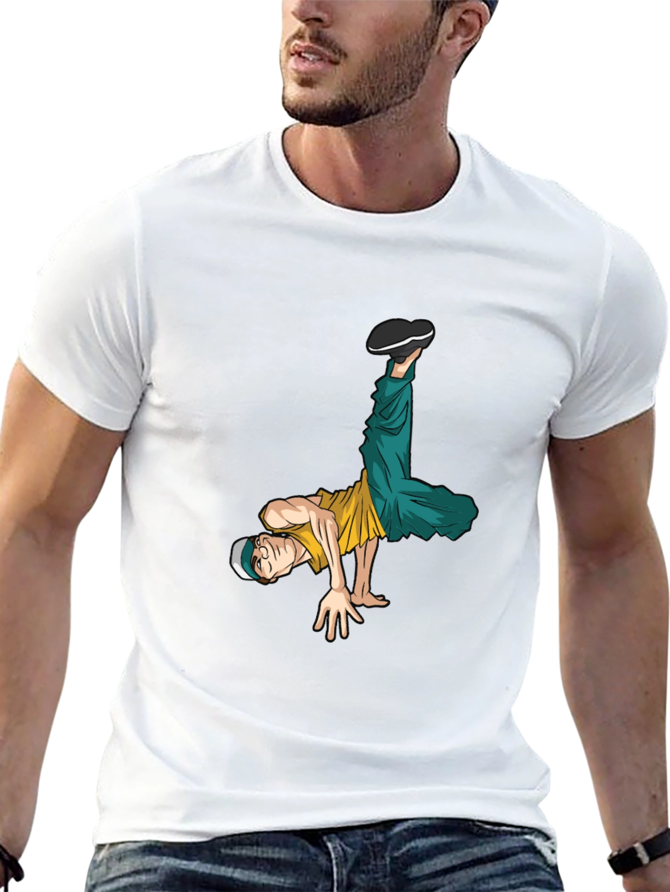 Breakdancing Graphic Tee - Cool Streetwear Style