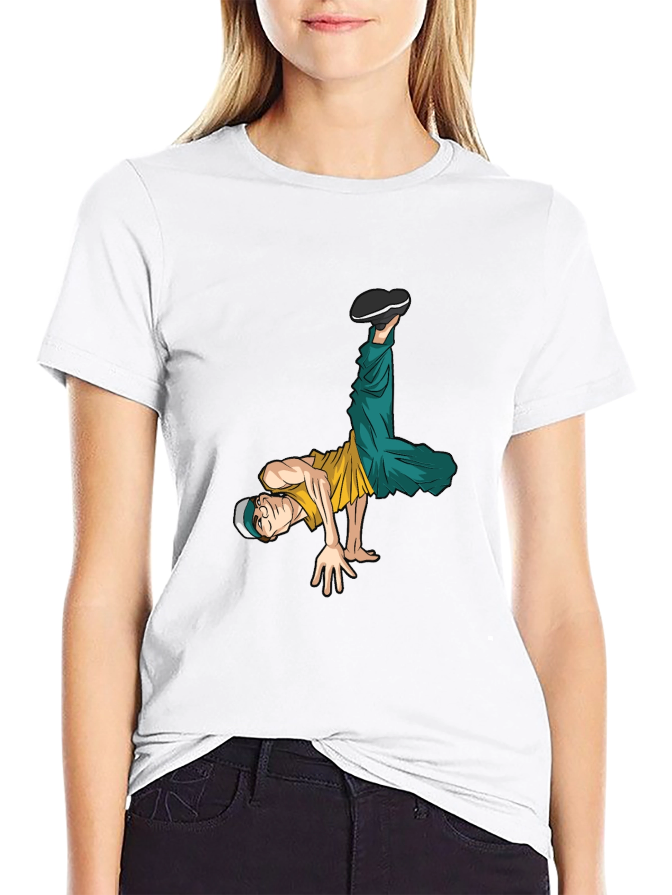 Breakdancing Graphic Tee - Cool Streetwear Style