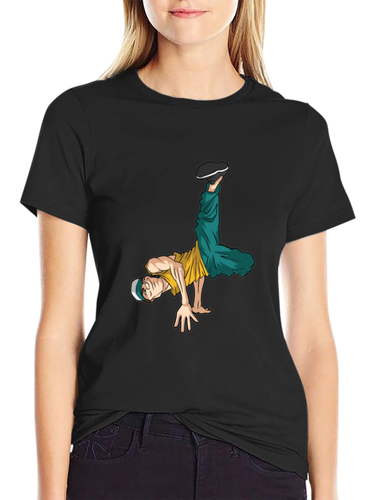 Breakdancing Graphic Tee - Cool Streetwear Style