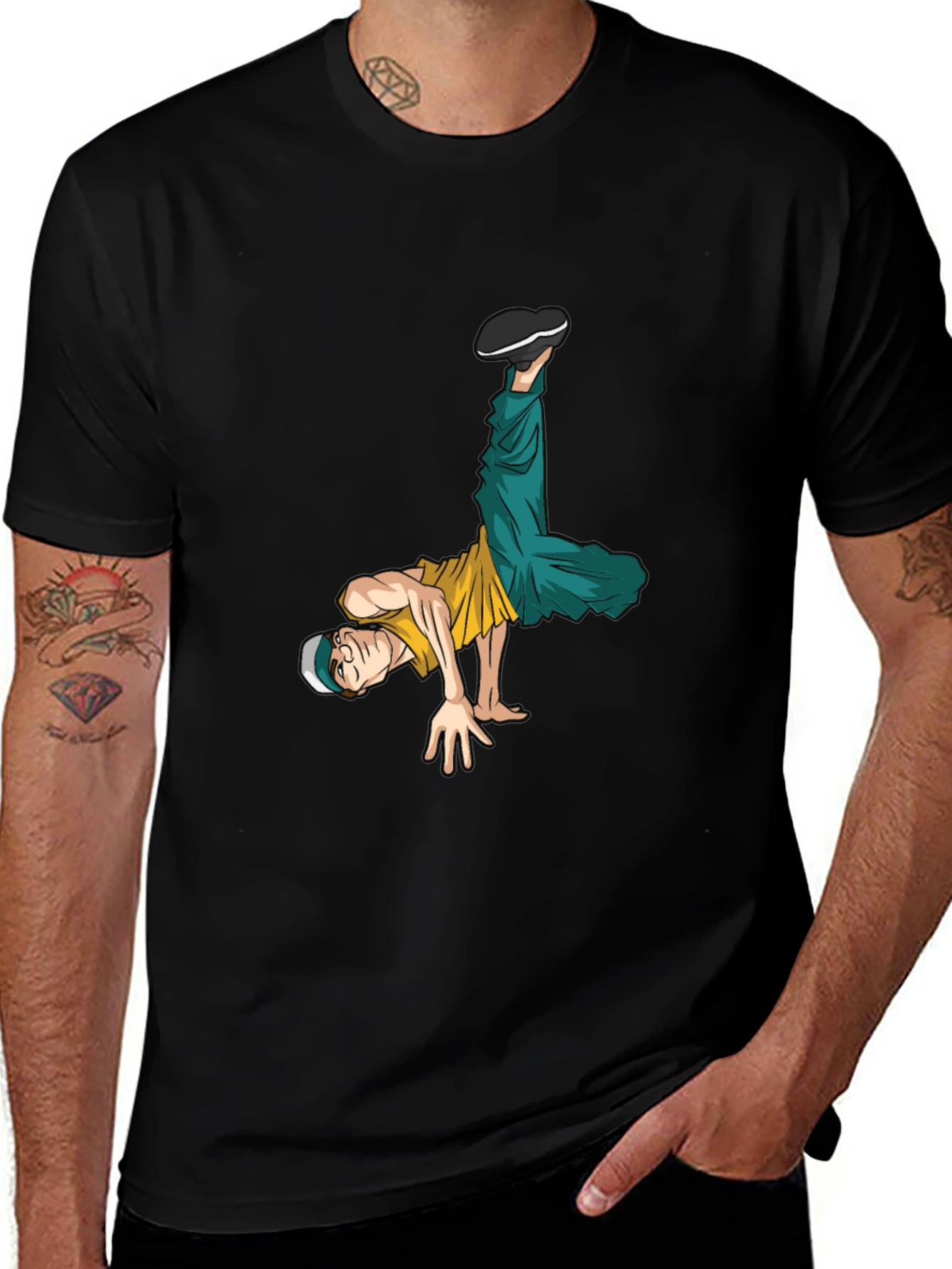 Breakdancing Graphic Tee - Cool Streetwear Style