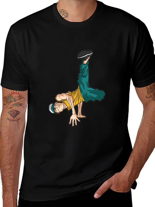 Breakdancing Graphic Tee - Cool Streetwear Style