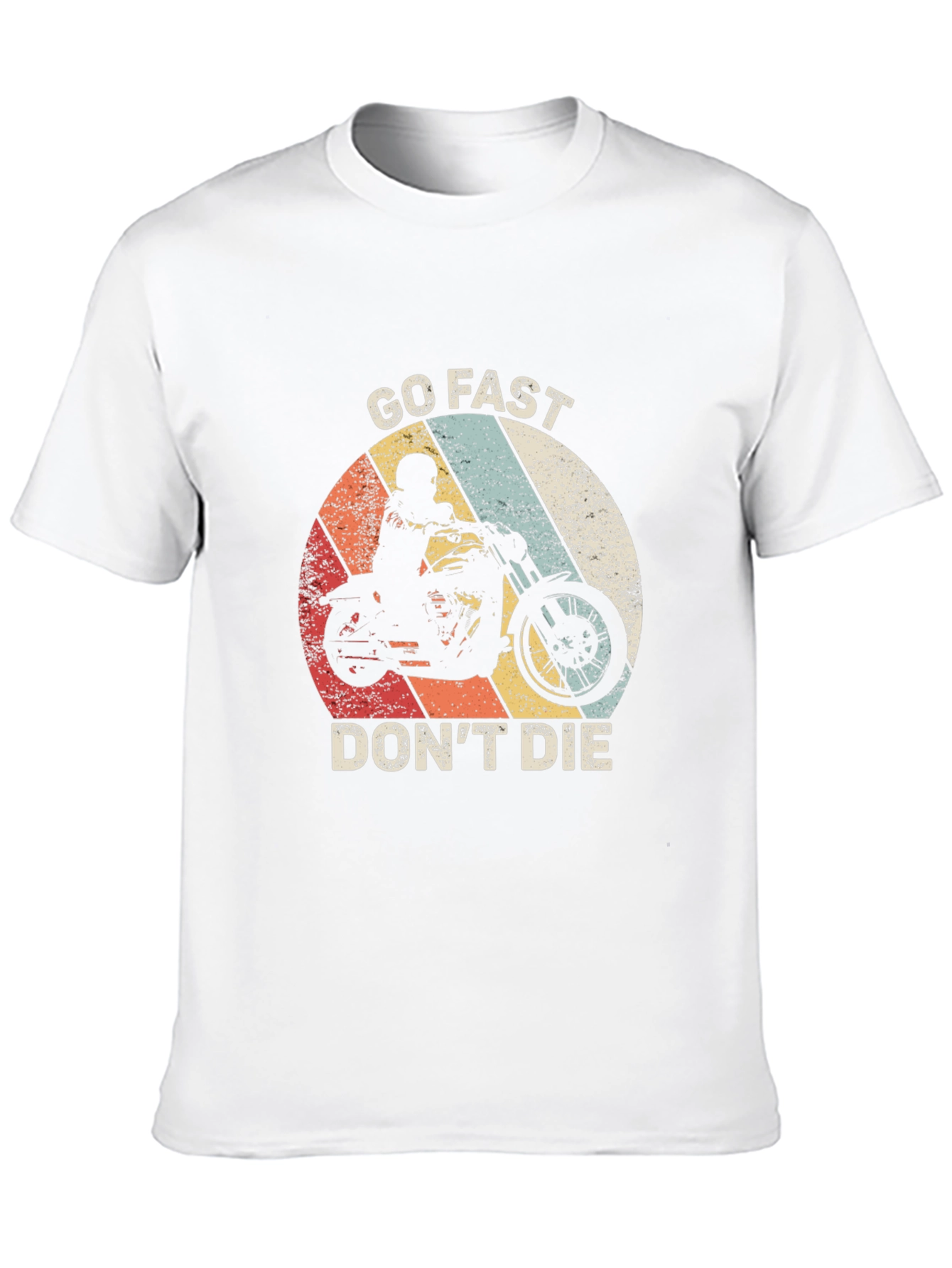 Go Fast Dont Die Motorcycle Graphic Tee