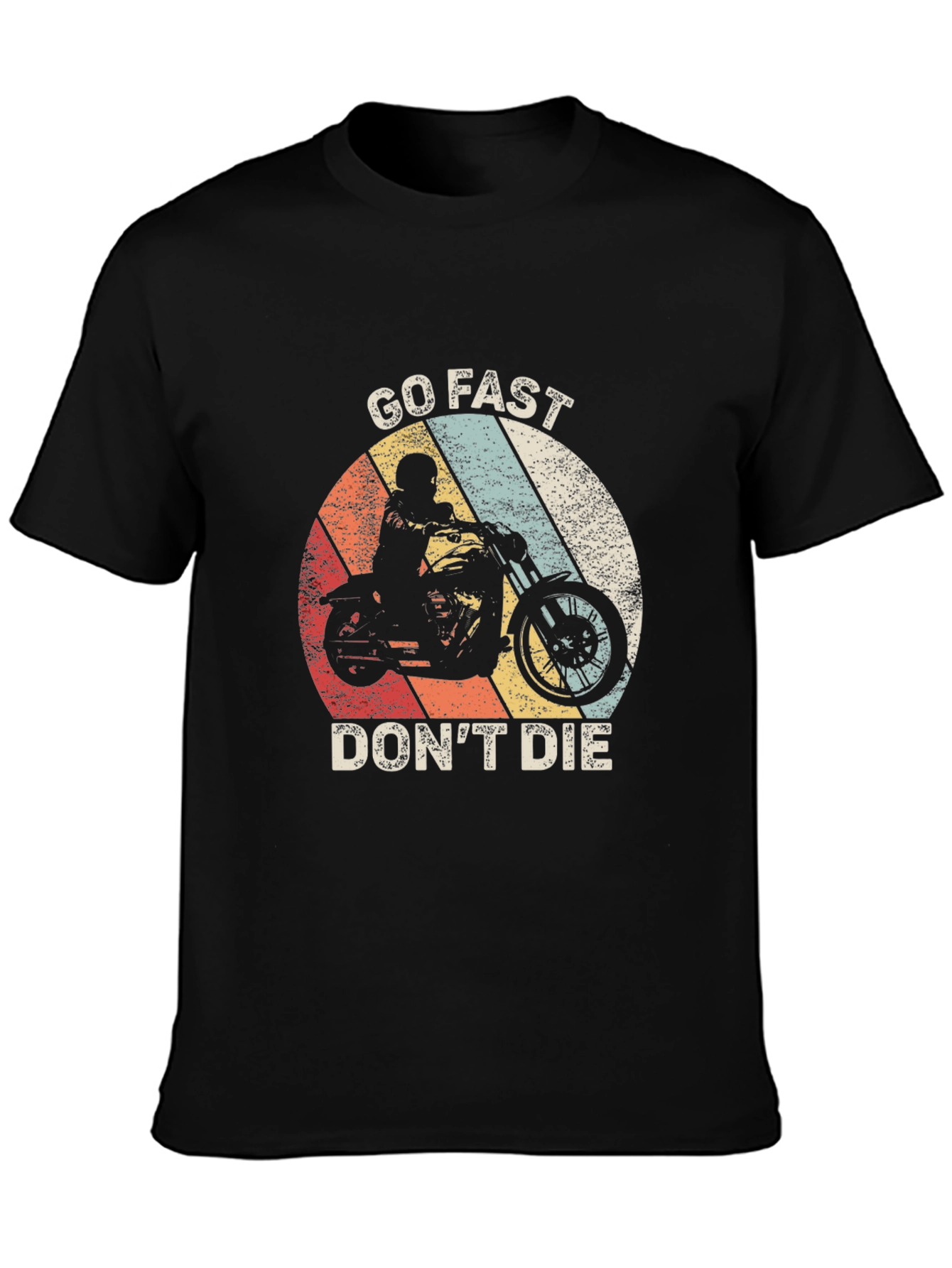 Go Fast Dont Die Motorcycle Graphic Tee