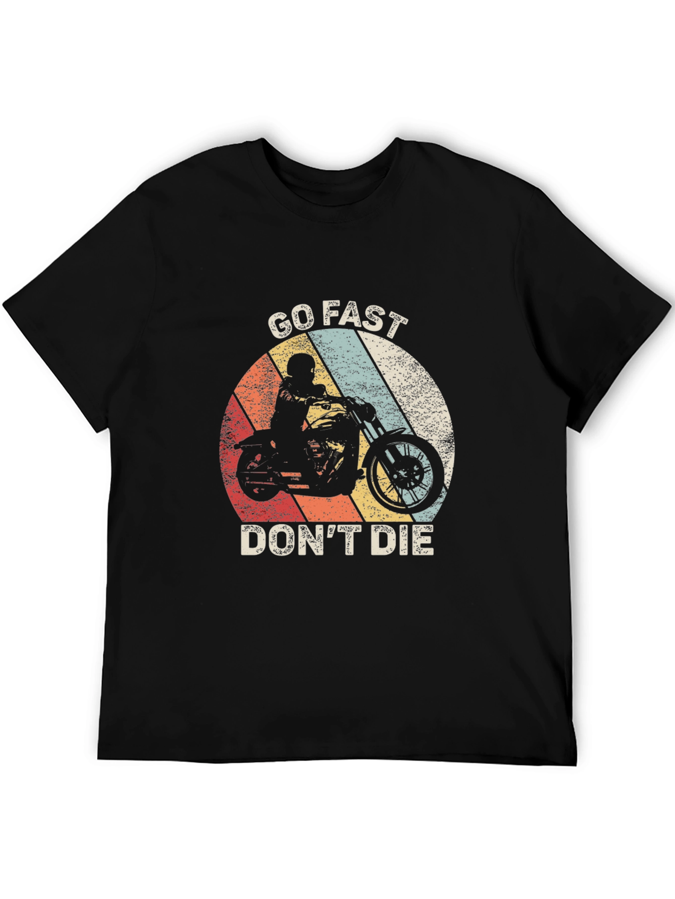 Go Fast Dont Die Motorcycle Graphic Tee