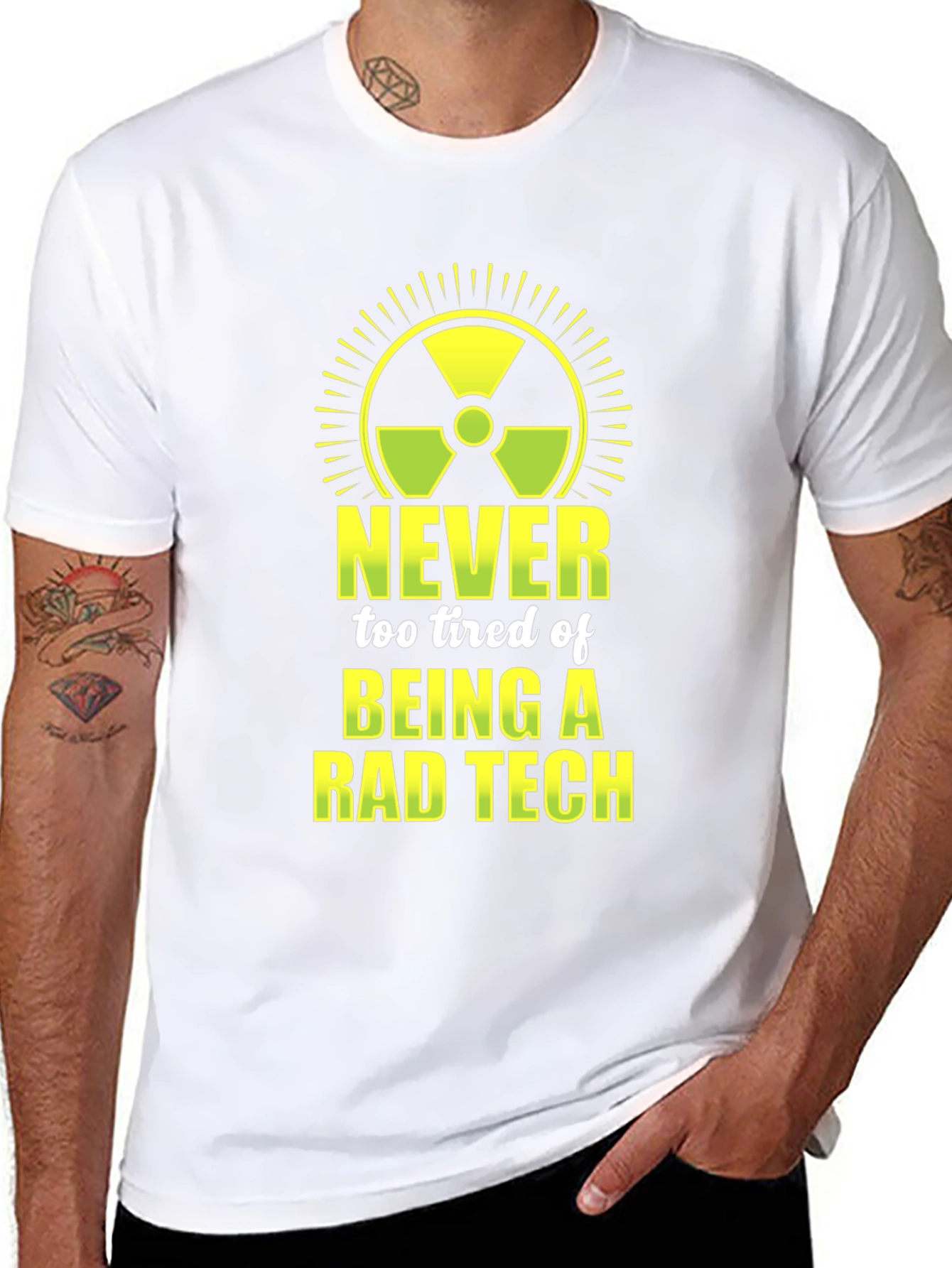 Rad Tech Graphic Tee - Never Too Tired!