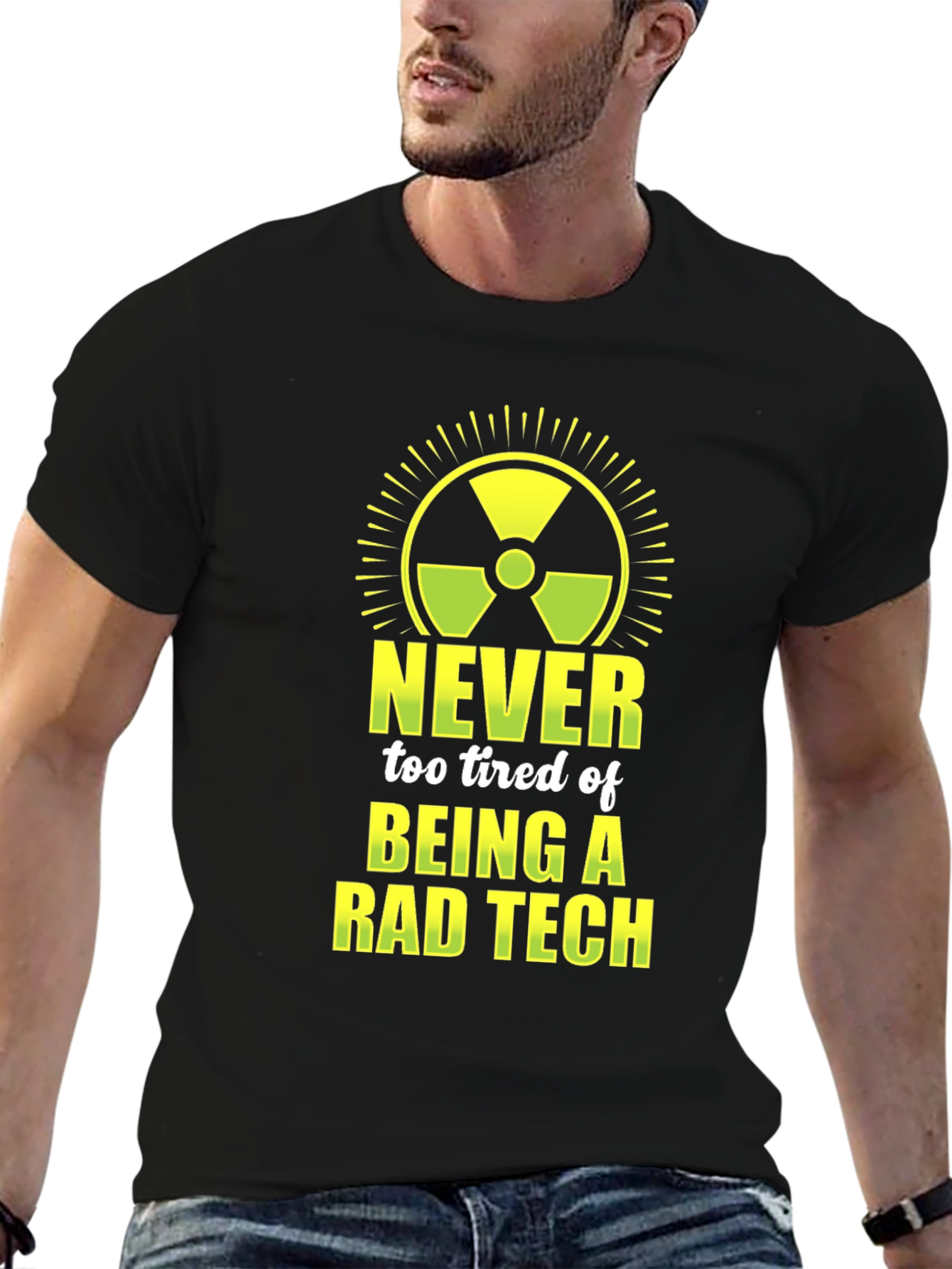 Rad Tech Graphic Tee - Never Too Tired!