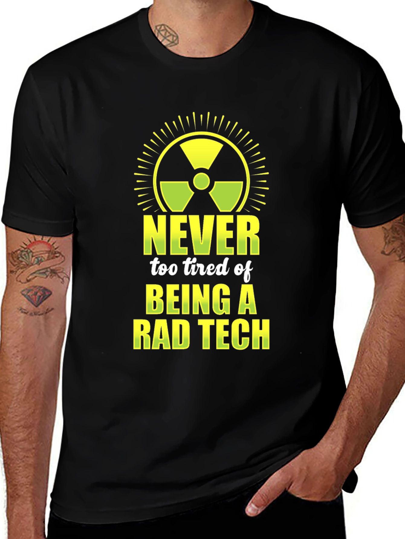 Rad Tech Graphic Tee - Never Too Tired!