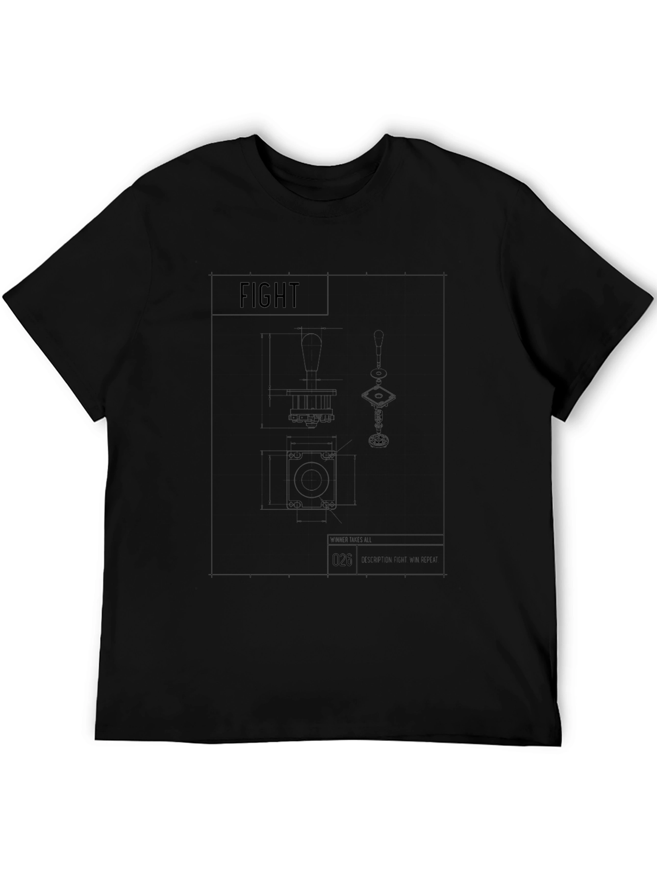 Fight Blueprint Black T-Shirt