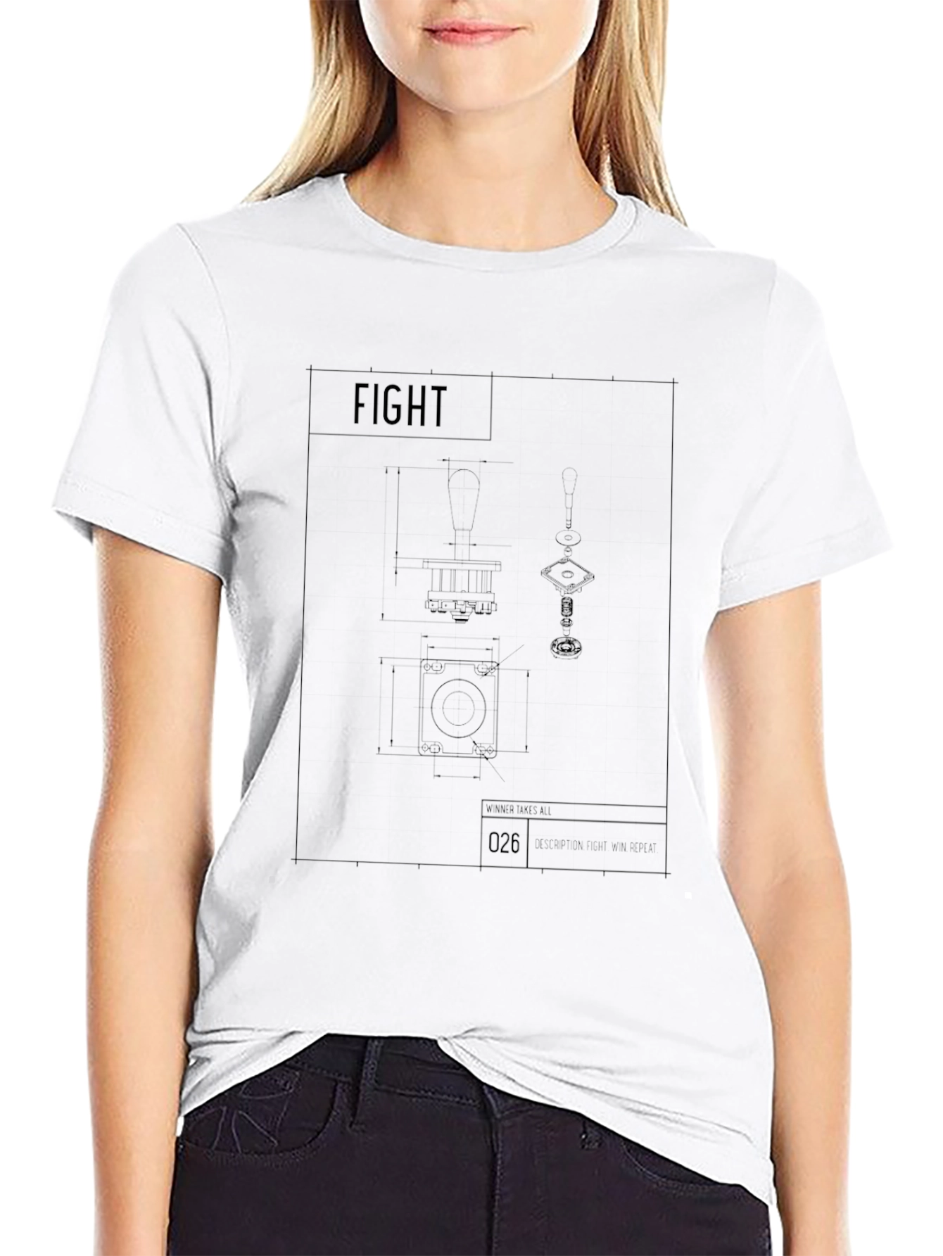 Fight Blueprint Black T-Shirt