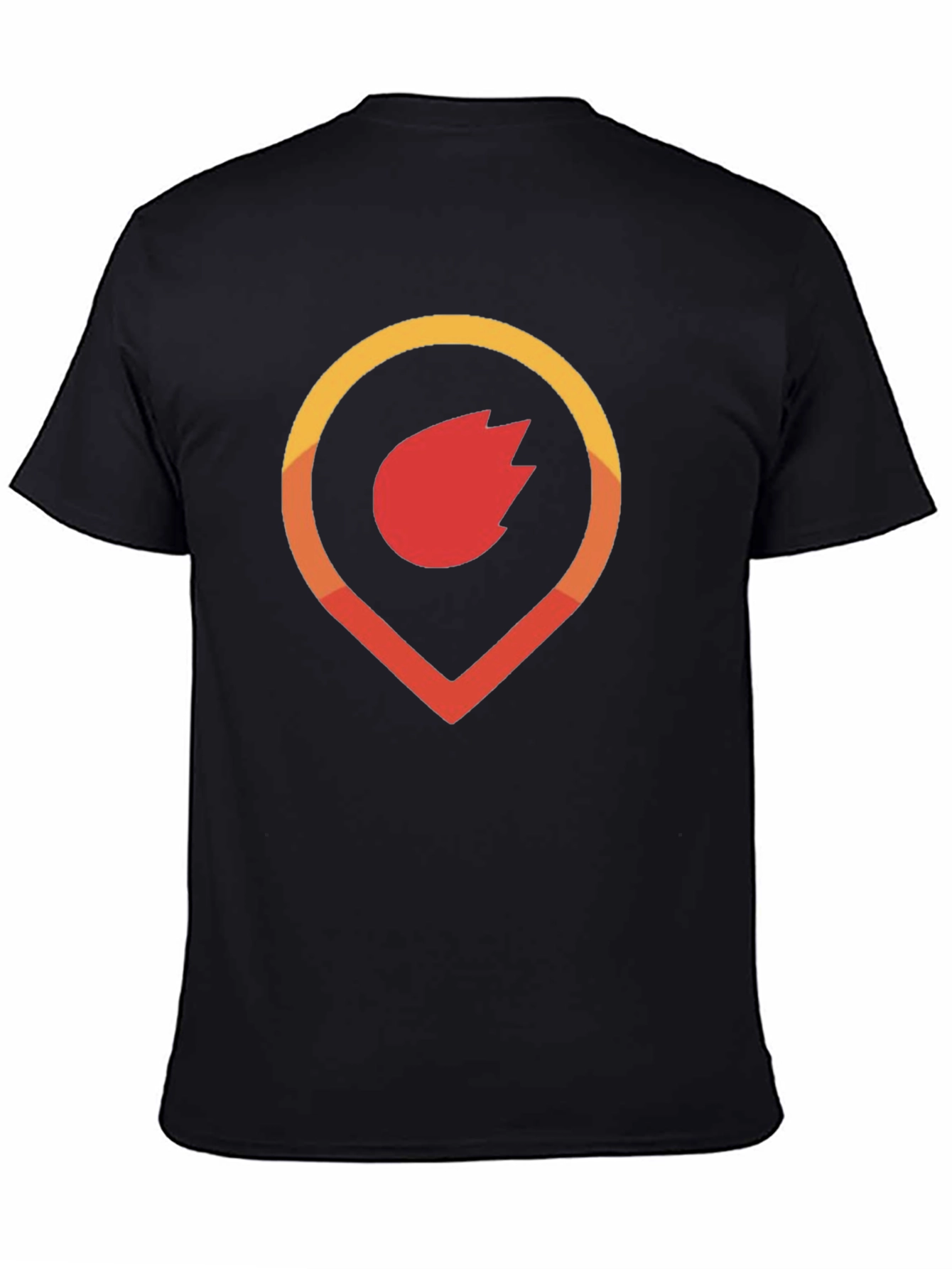 Fiery Pinpoint Graphic Tee - Black Cotton Blend