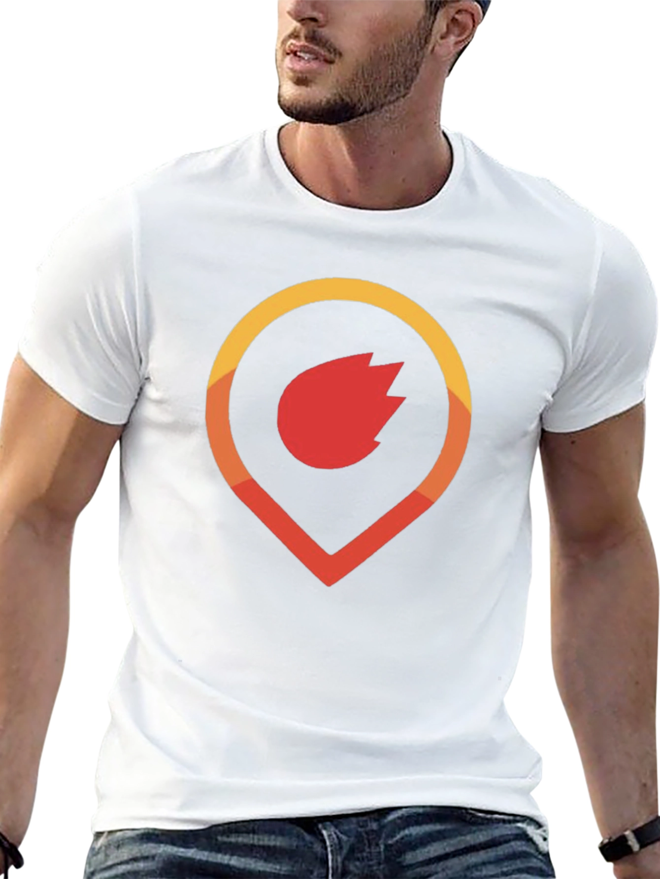 Fiery Pinpoint Graphic Tee - Black Cotton Blend