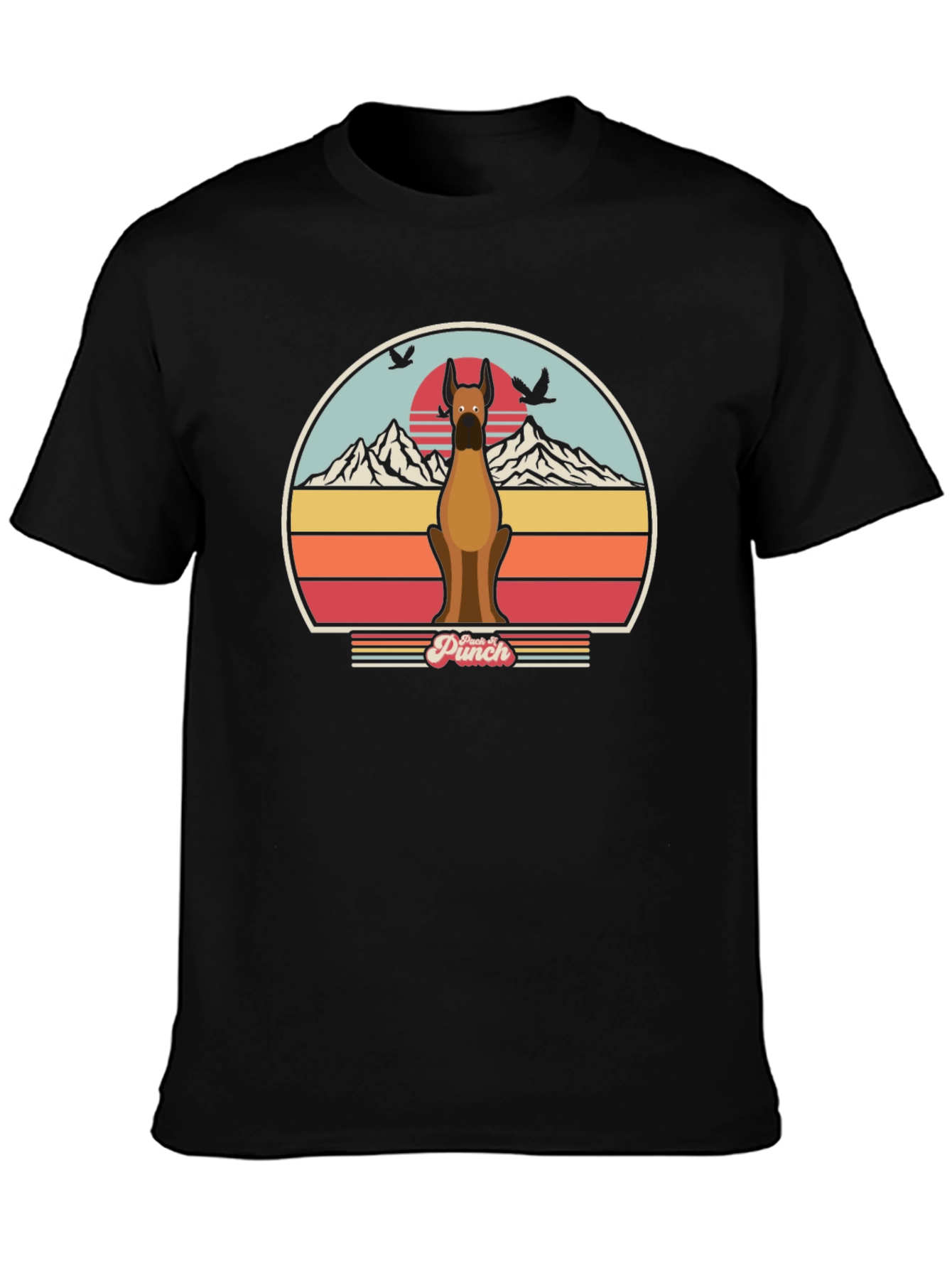 Retro Dog T-Shirt - Punch Design