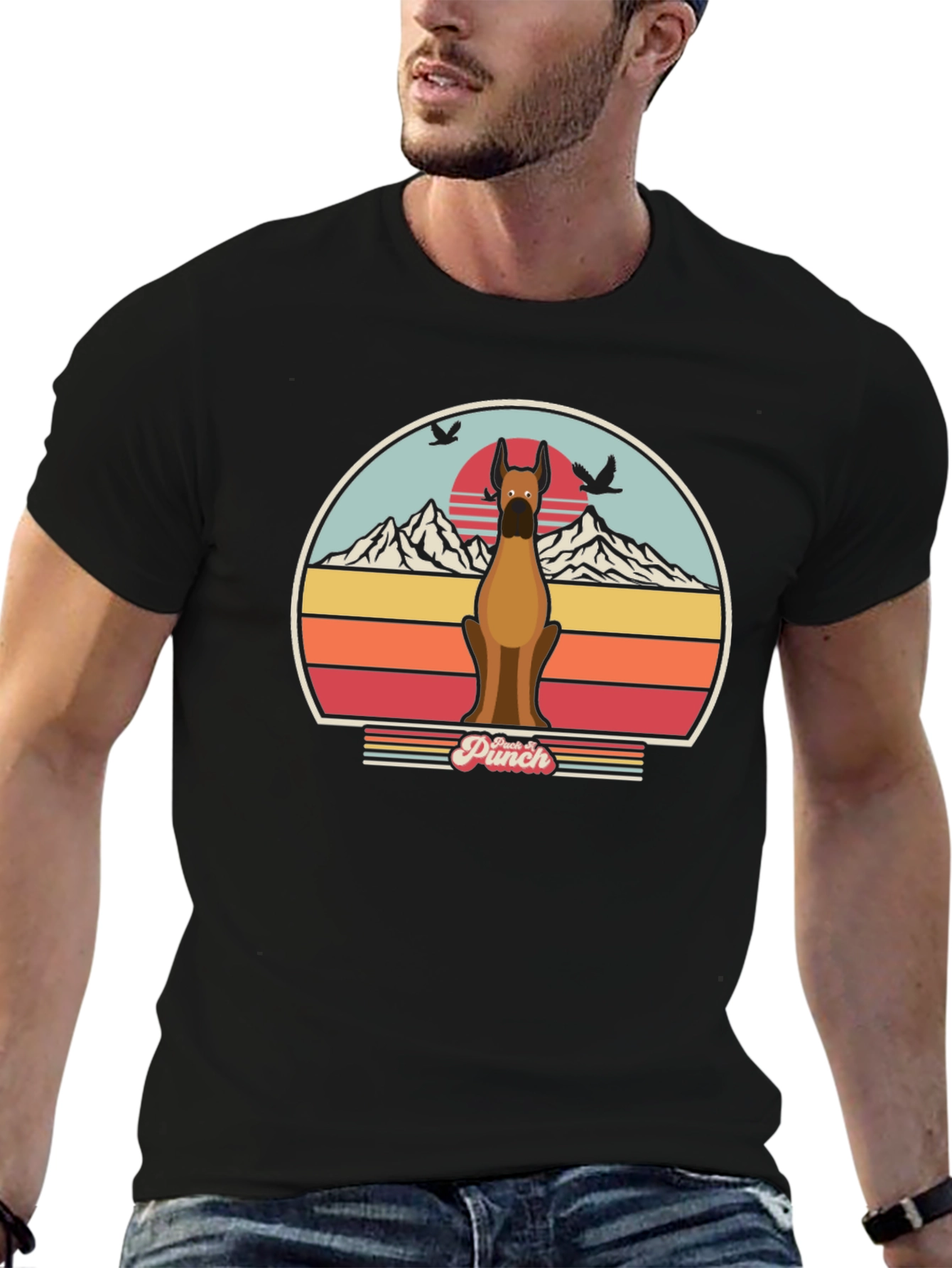 Retro Dog T-Shirt - Punch Design