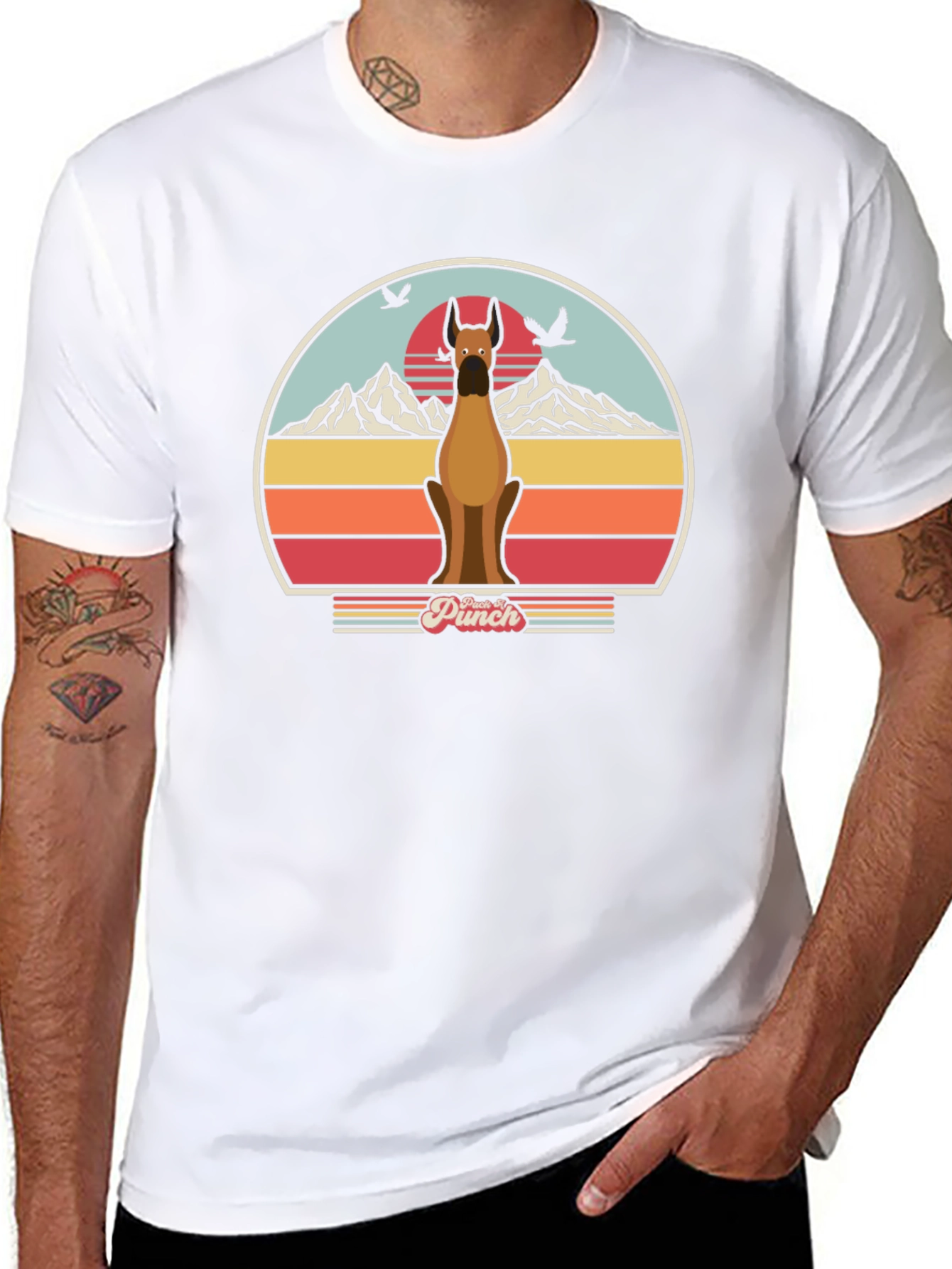 Retro Dog T-Shirt - Punch Design