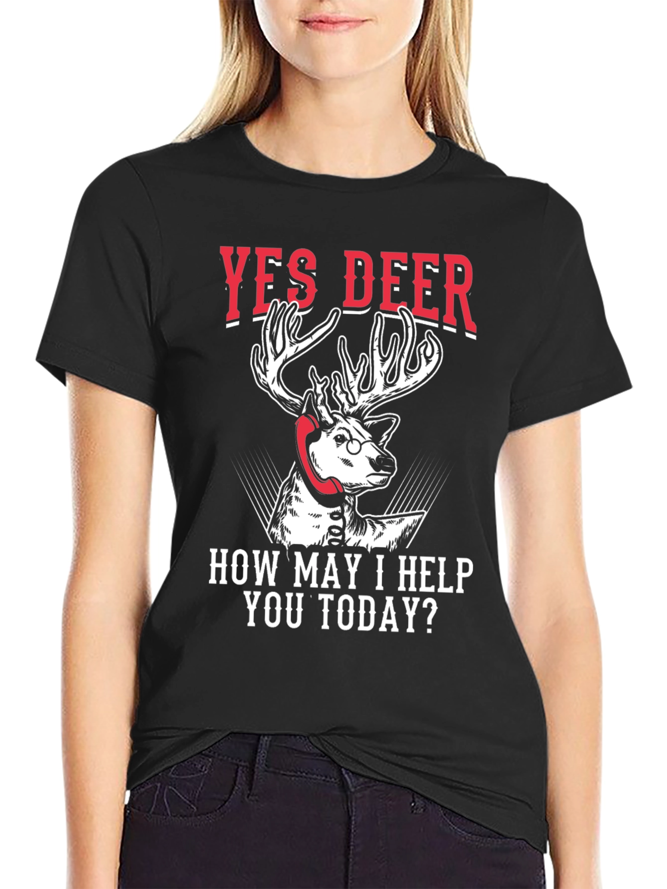 Yes Deer Humor Graphic Tee