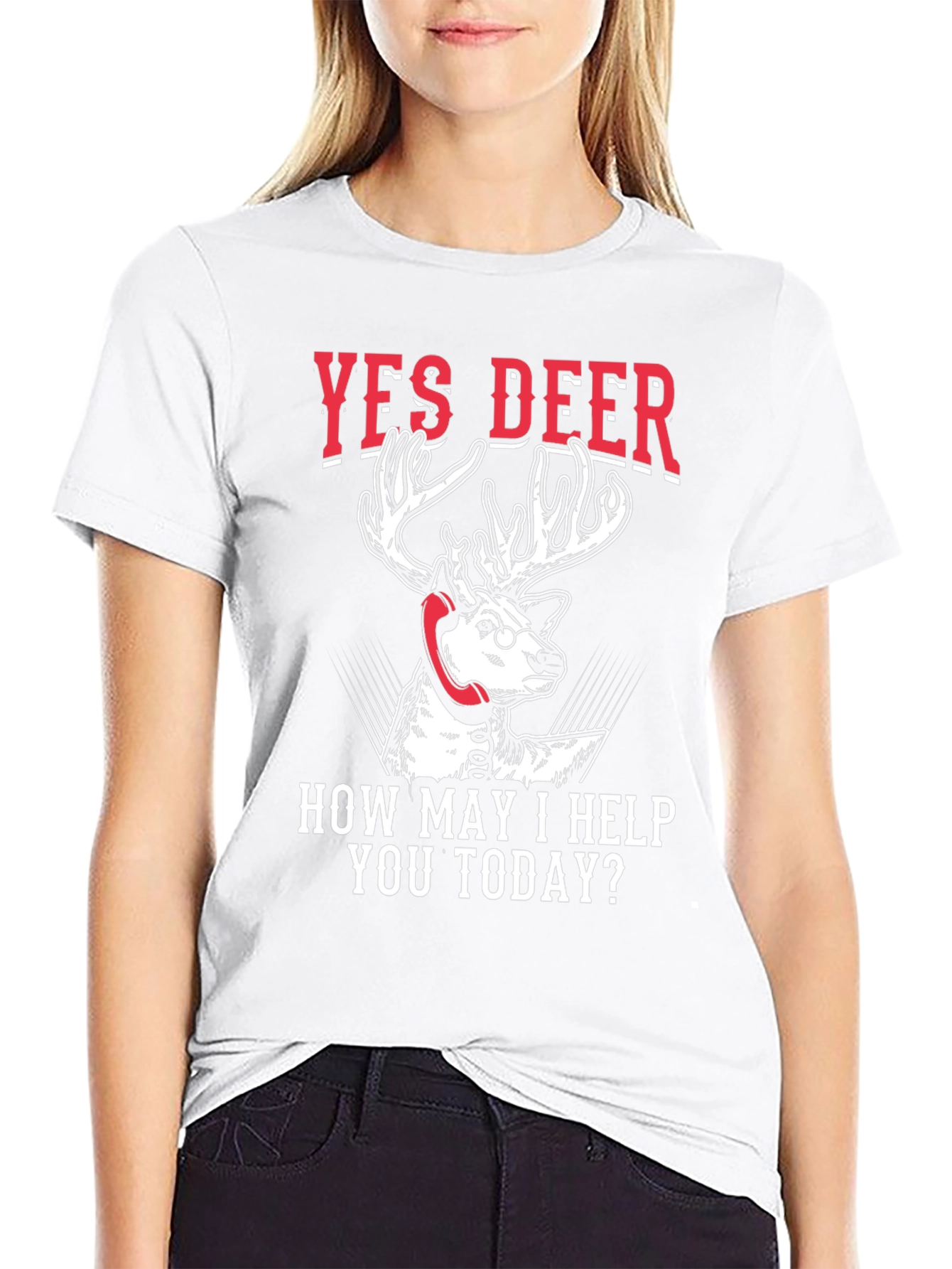 Yes Deer Humor Graphic Tee