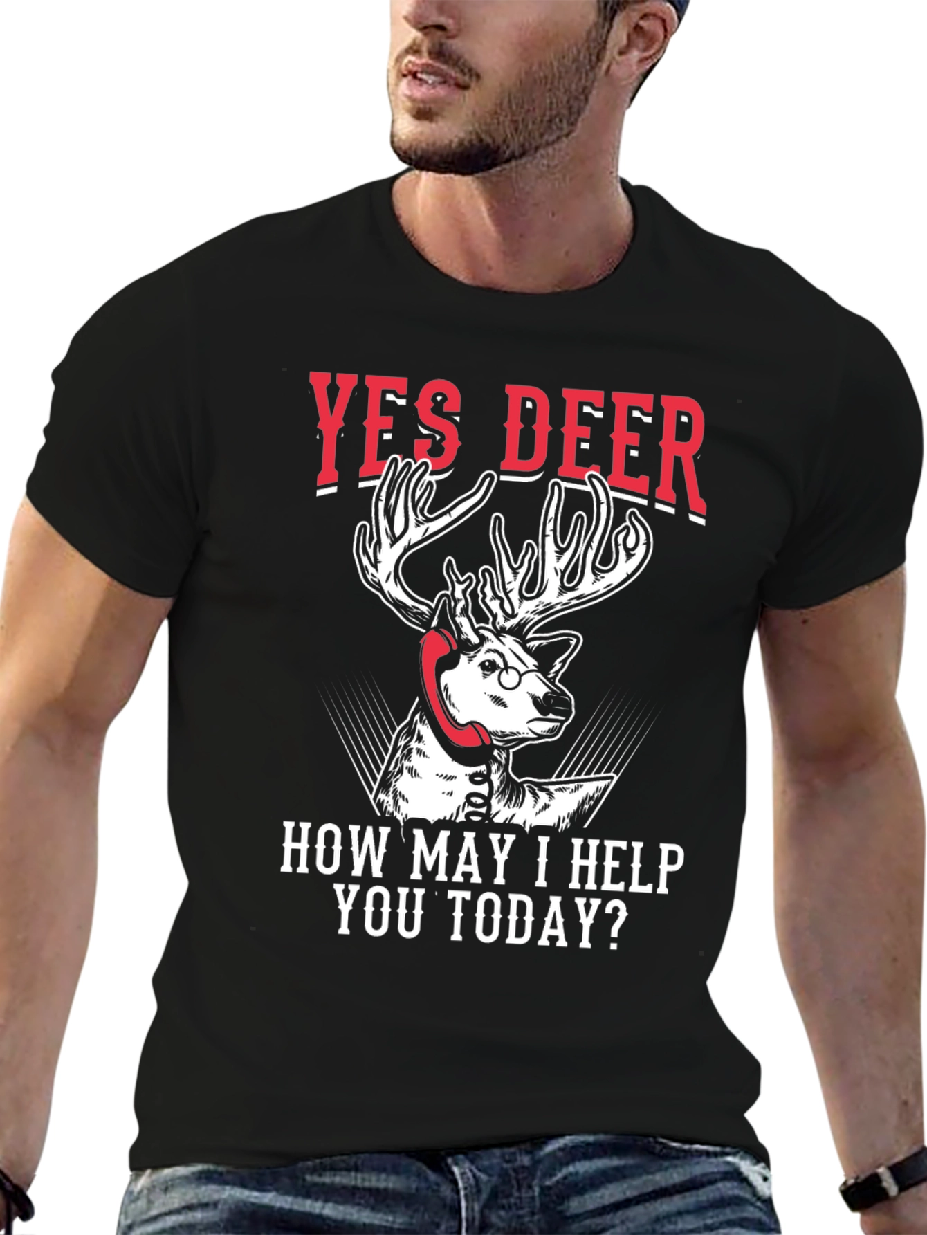 Yes Deer Humor Graphic Tee