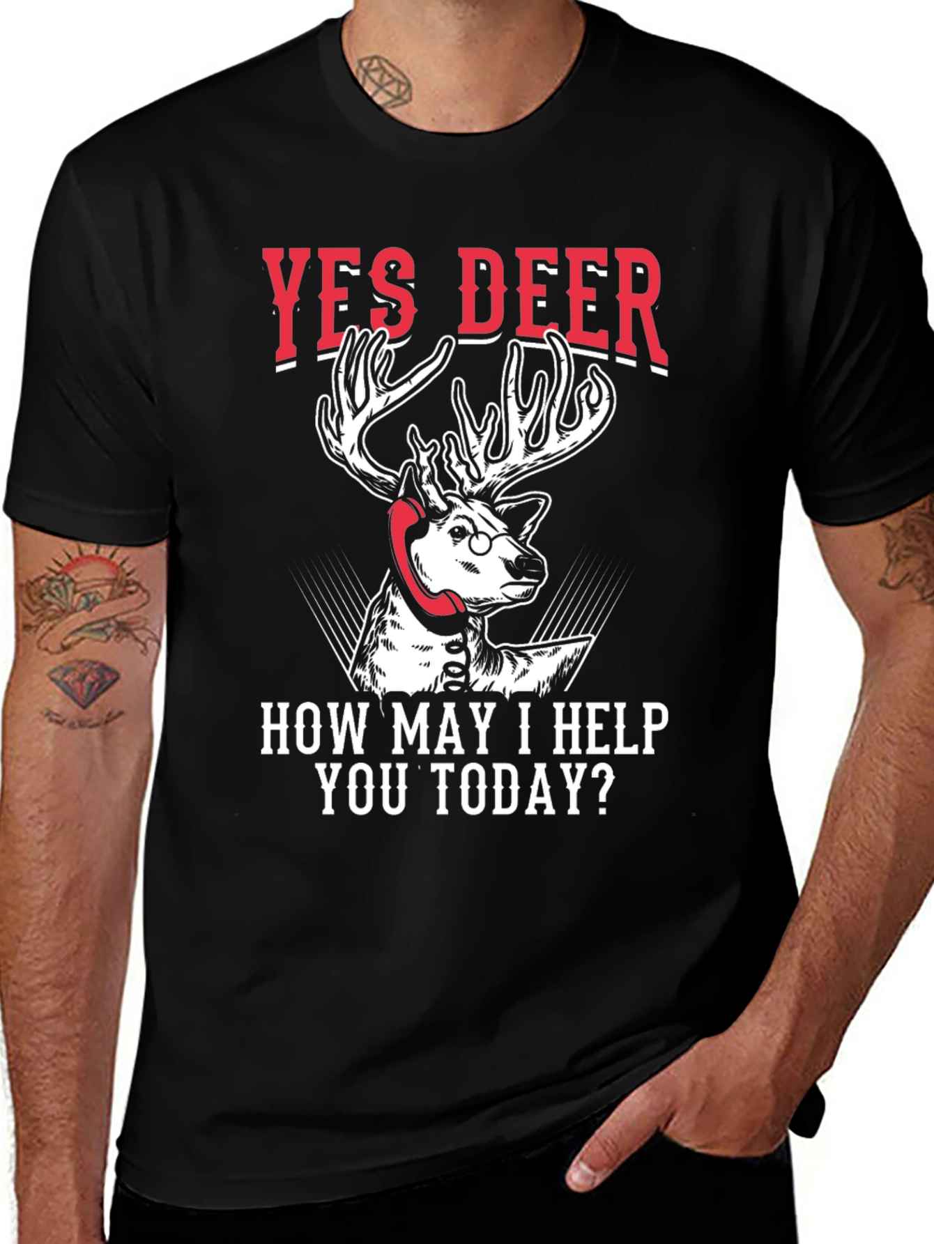 Yes Deer Humor Graphic Tee