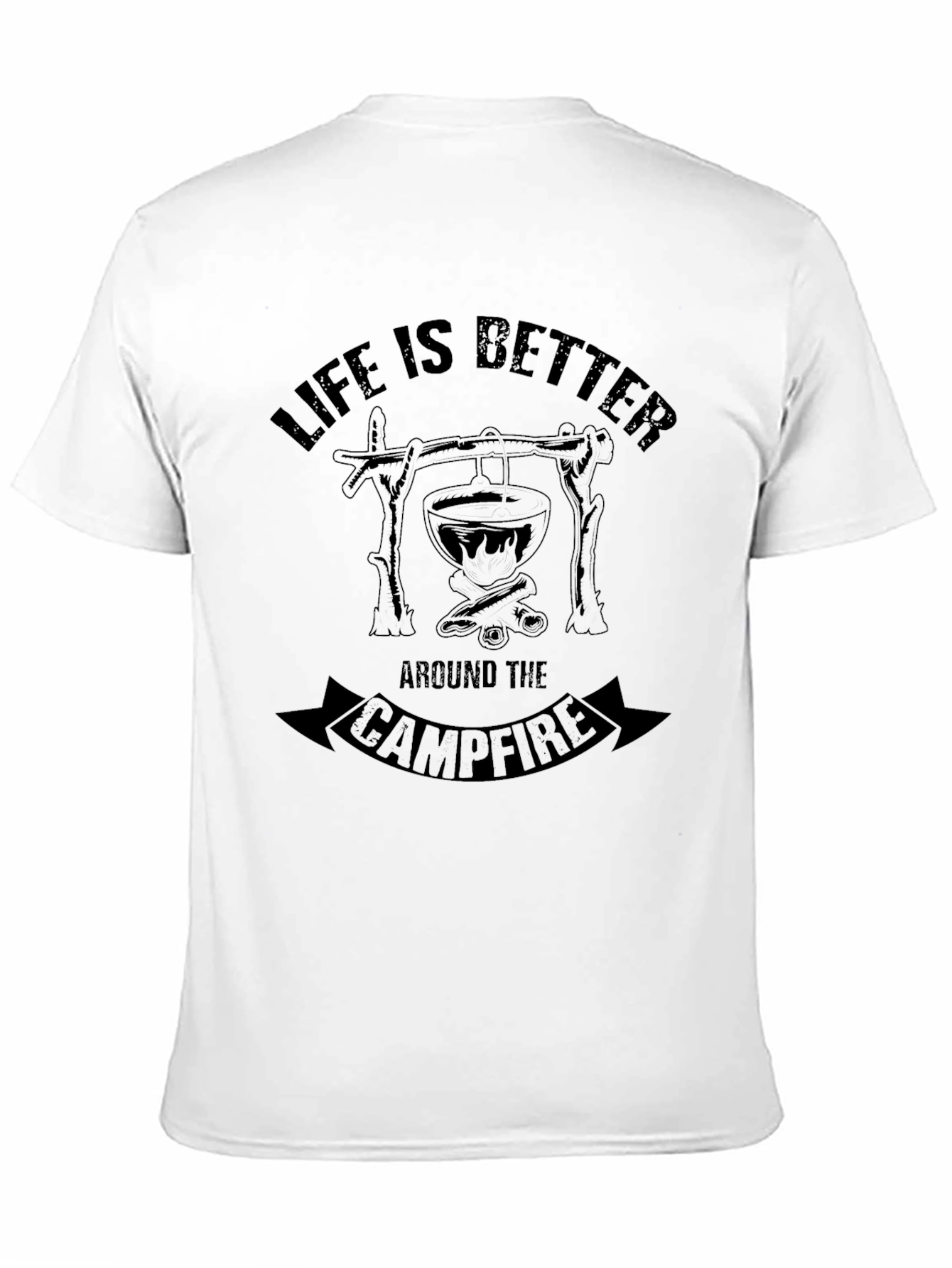 Campfire Life T-Shirt - Black