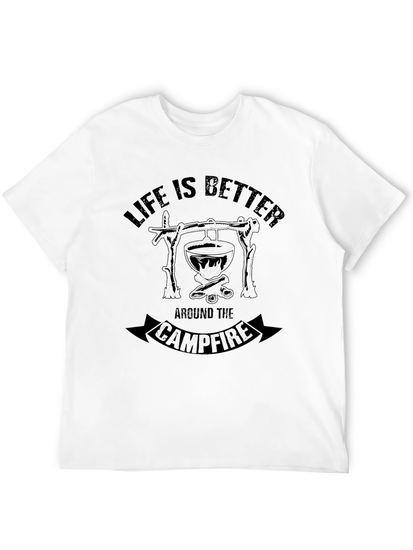 Campfire Life T-Shirt - Black