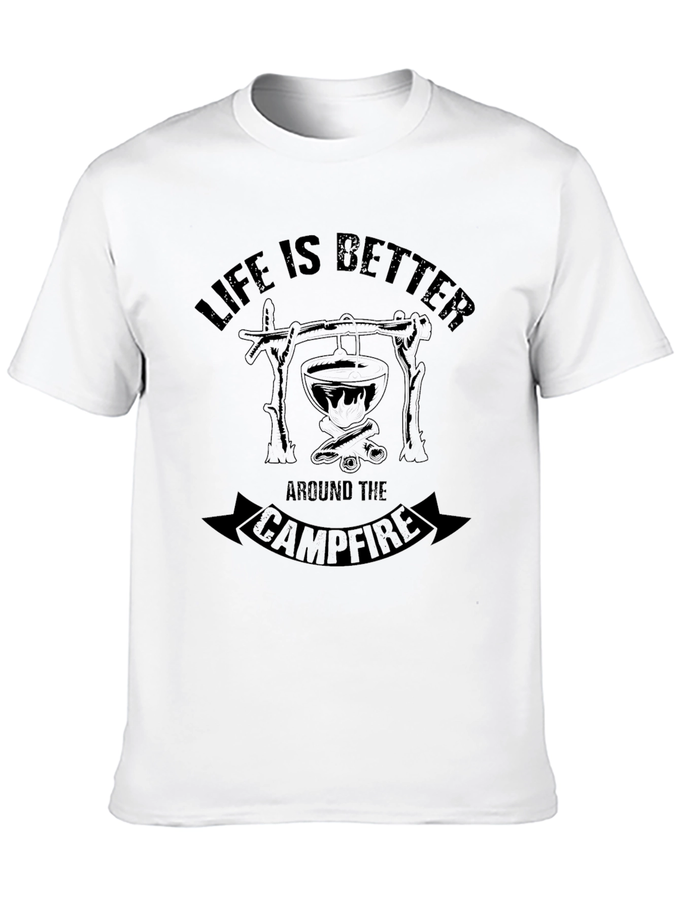Campfire Life T-Shirt - Black